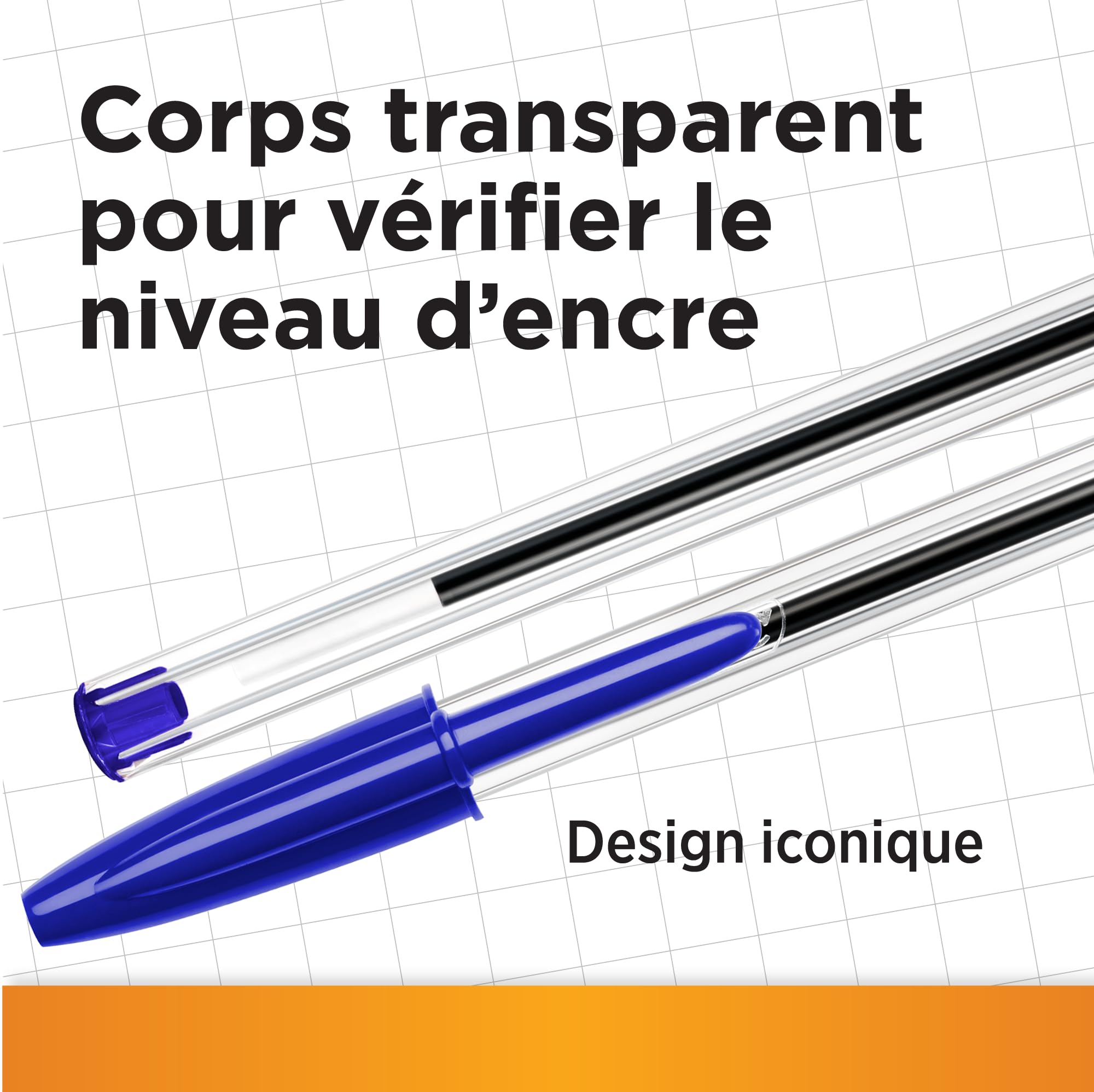 Penne BIC Cristal Original Nere – Punta Media 1.0mm – Confezione da 50