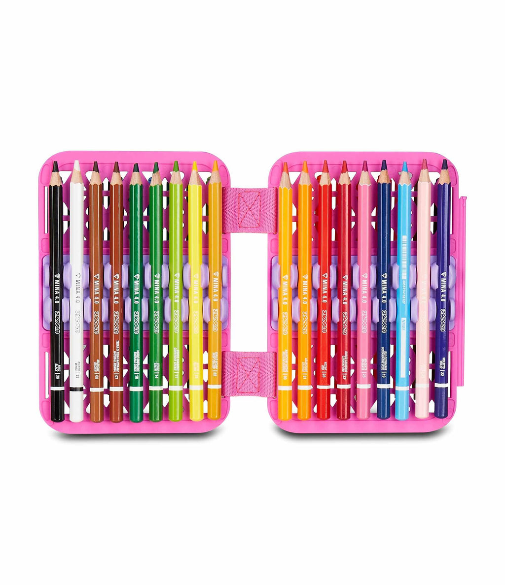 Astuccio SJ Gang Speed Pad Rosa – Mono Scomparto con Plance Amovibili, Completo, Bambina