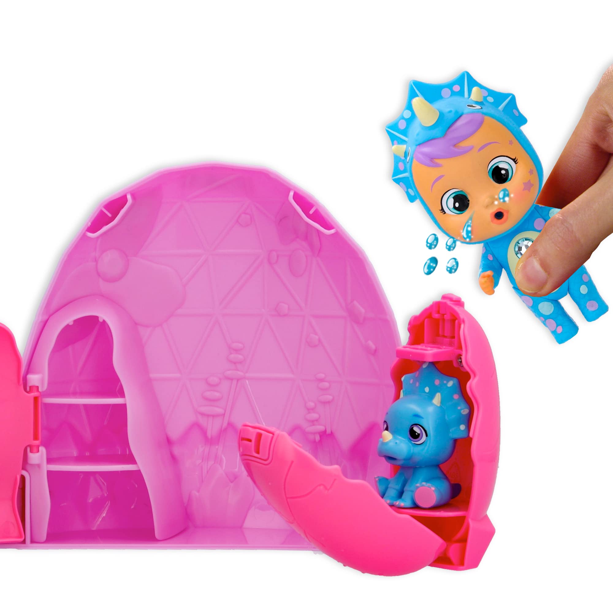 Cry Babies Magic Tears Icy World Dinos Bambola da Collezione con Lacrime Vere