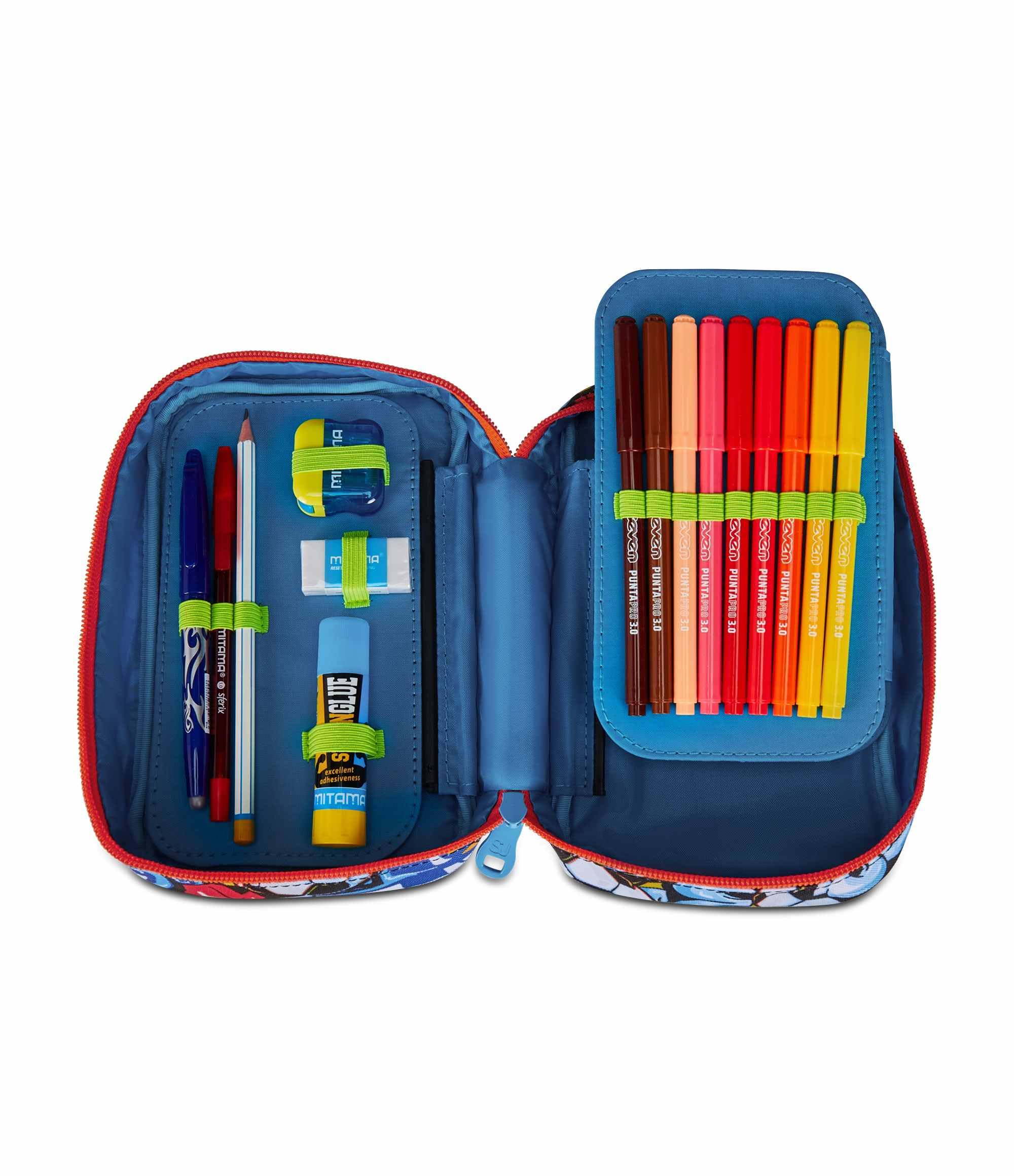 Seven Lilo & Stitch Zaino Scuola Elementare Verde – con Orecchie Stitch
