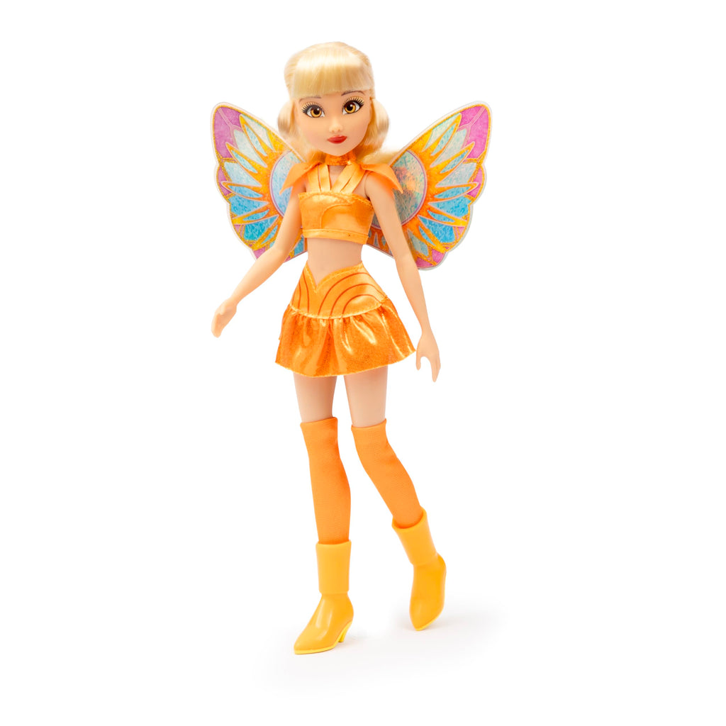 Winx Club Bambola Stella – Ali Glitter Removibili e Giunture Articolate | Giocattolo Ufficiale
