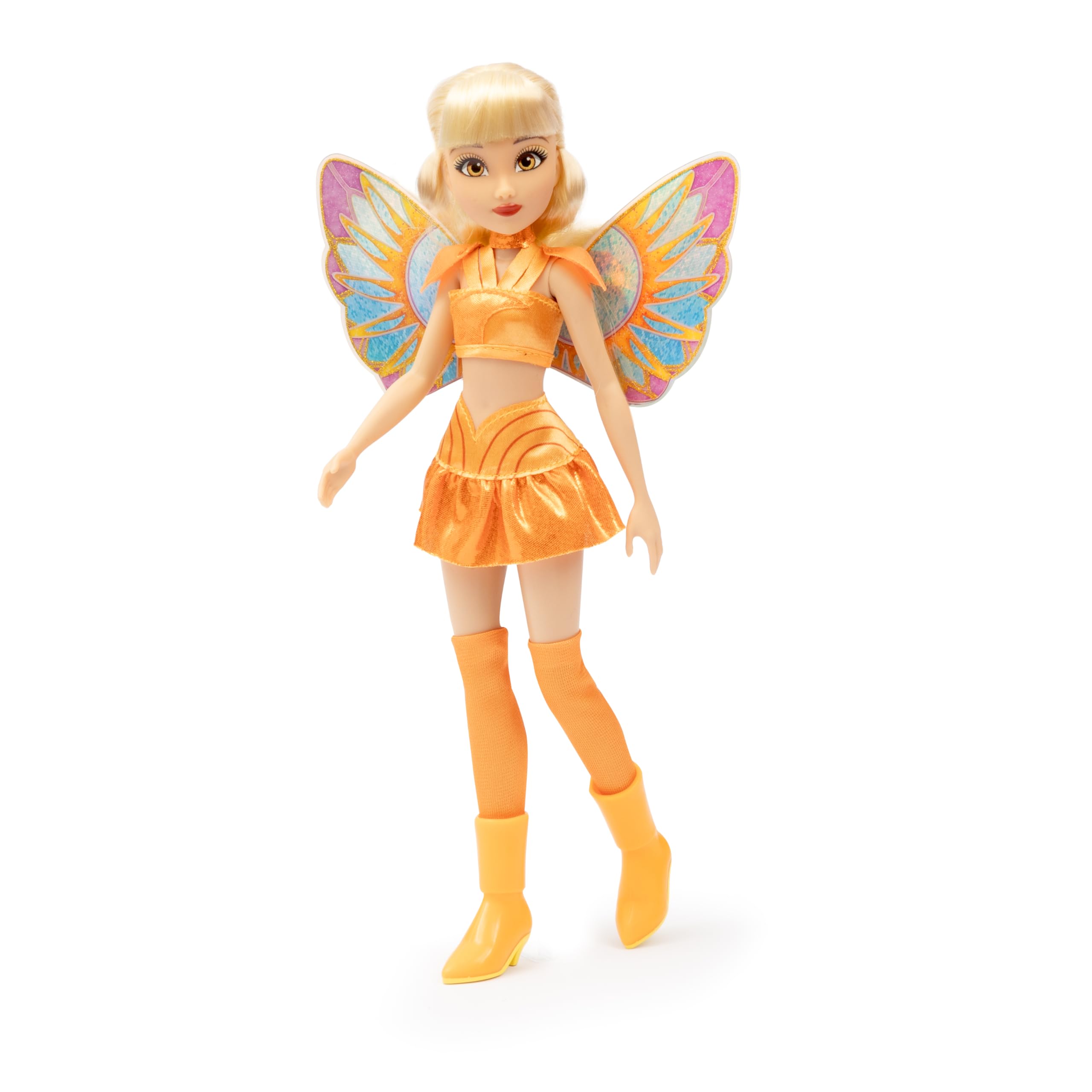 Winx Club Bambola Stella – Ali Glitter Removibili e Giunture Articolate | Giocattolo Ufficiale