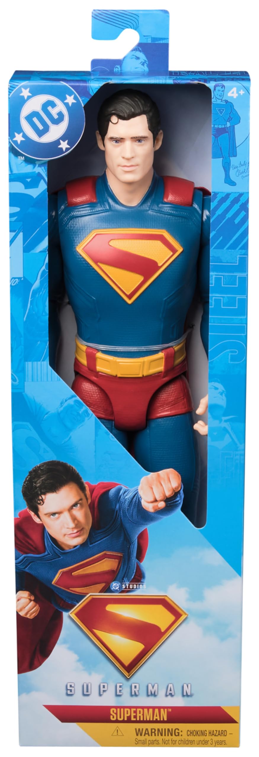 DC Comics Superman – Action Figure 30 cm con 11 Punti di Articolazione | Gioco di Finzione | Dai 4 Anni