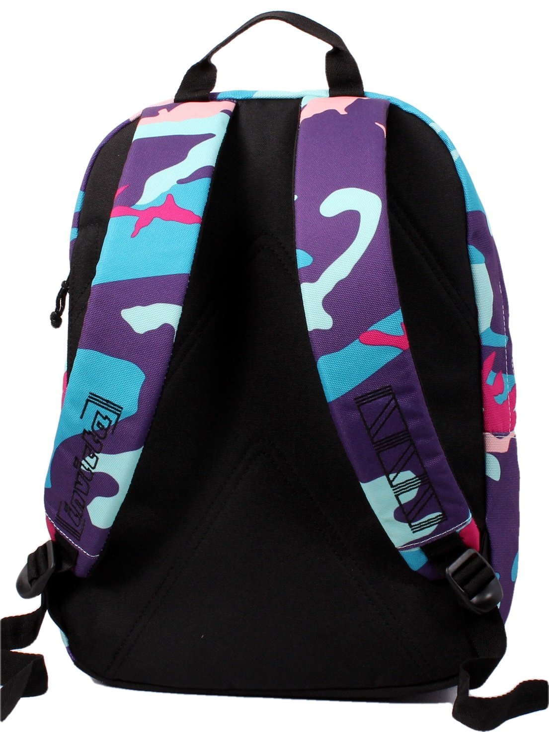 Invicta Zaino Scuola Ollie Pack – Camouflage Rosa Viola Azzurro Rosso