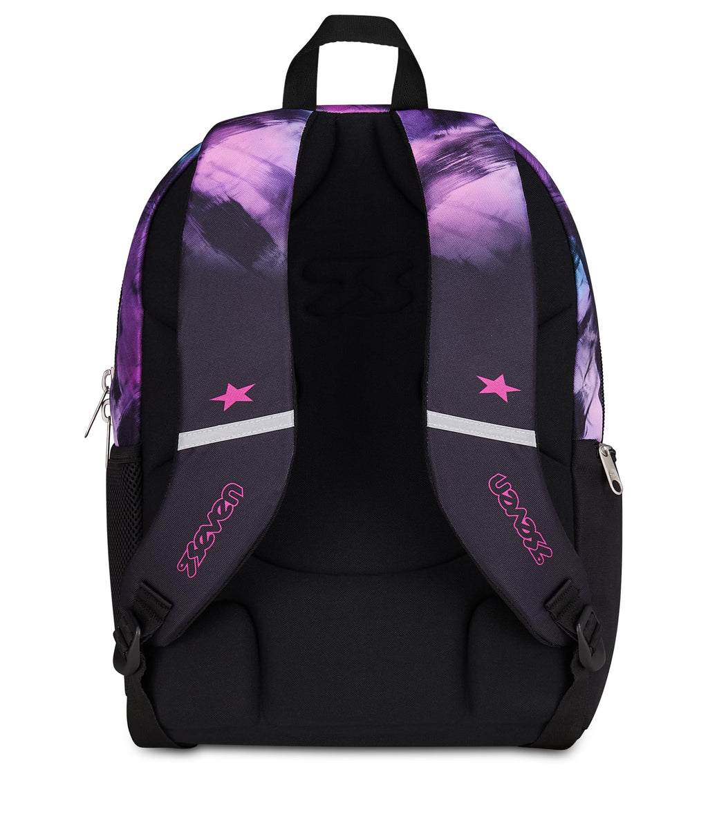 Seven Zaino Scuola Dual Detach Pink Fusion – Nero – 32 Litri