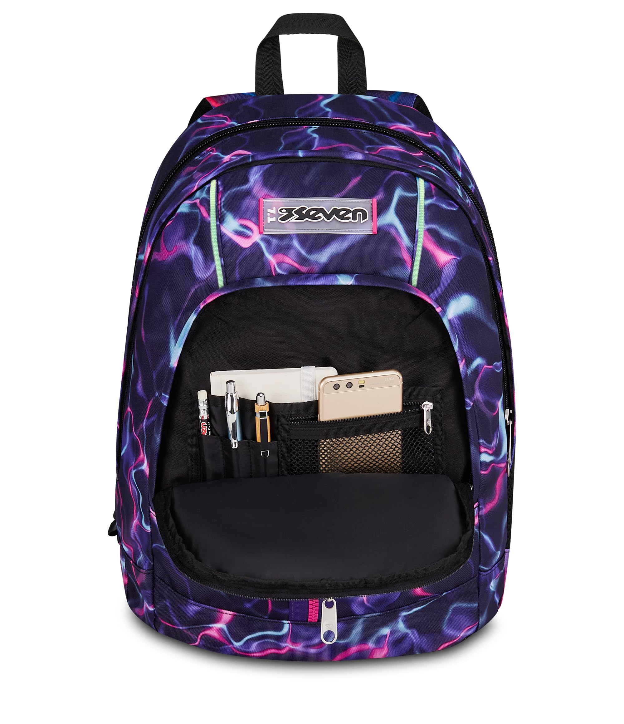 Seven Zaino Dual ElectricVibe Girl Grigio 32L – Doppio Scomparto con Tasca PC e Borraccia