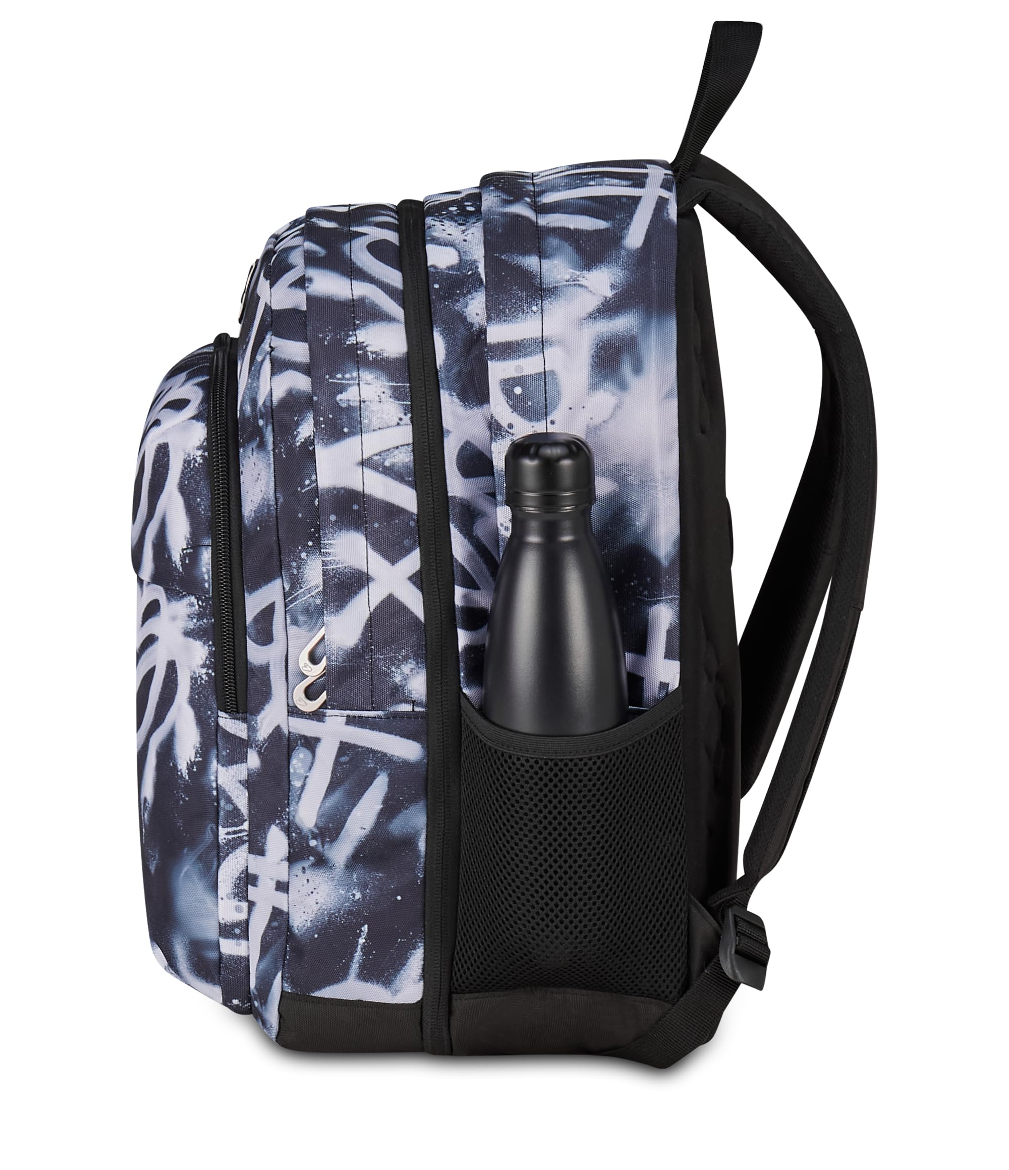 Seven Zaino The Double Pro XXL Detach Nero 34L – Cuffie Wireless Incluse