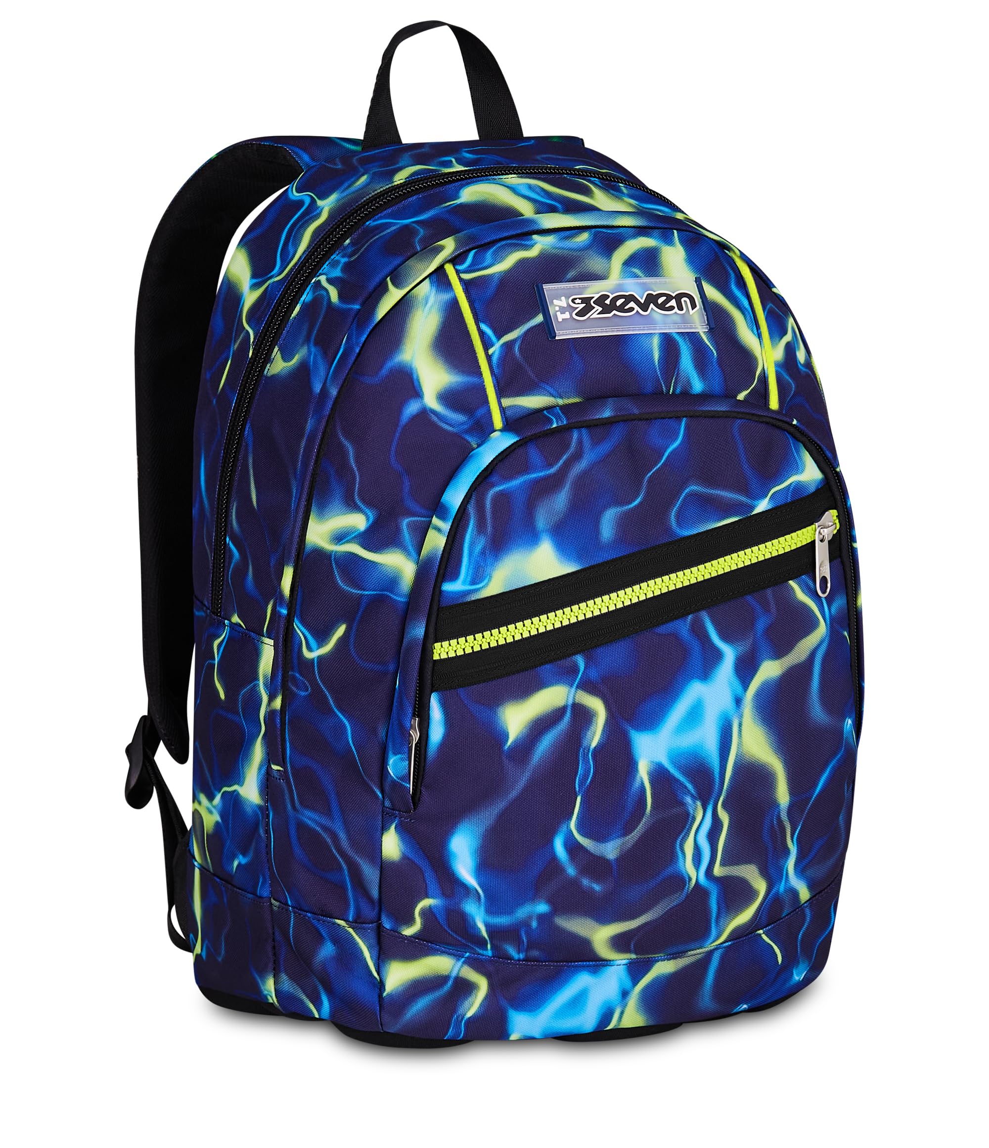 Seven Zaino Dual ElectricVibe Boy Blu 32L – Doppio Scomparto con Tasca PC e Borraccia
