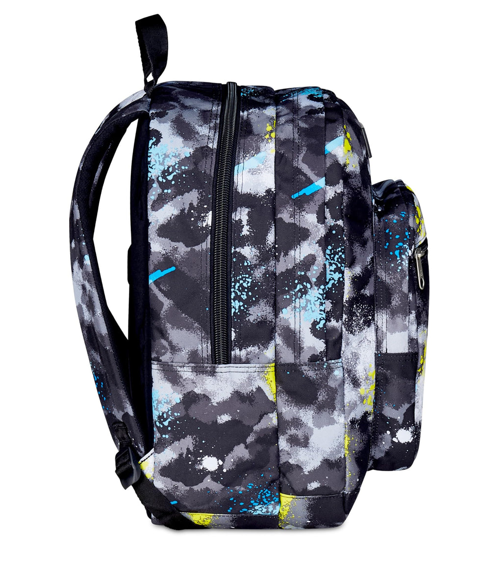 Seven Zaino Freethink Nero Giallo Boy 34L – Doppio Scomparto con Tasca PC
