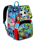 SJ Gang Style Jam Gang Zaino Scuola Doppio Scomparto Blu – Maxi Capienza Espandibile