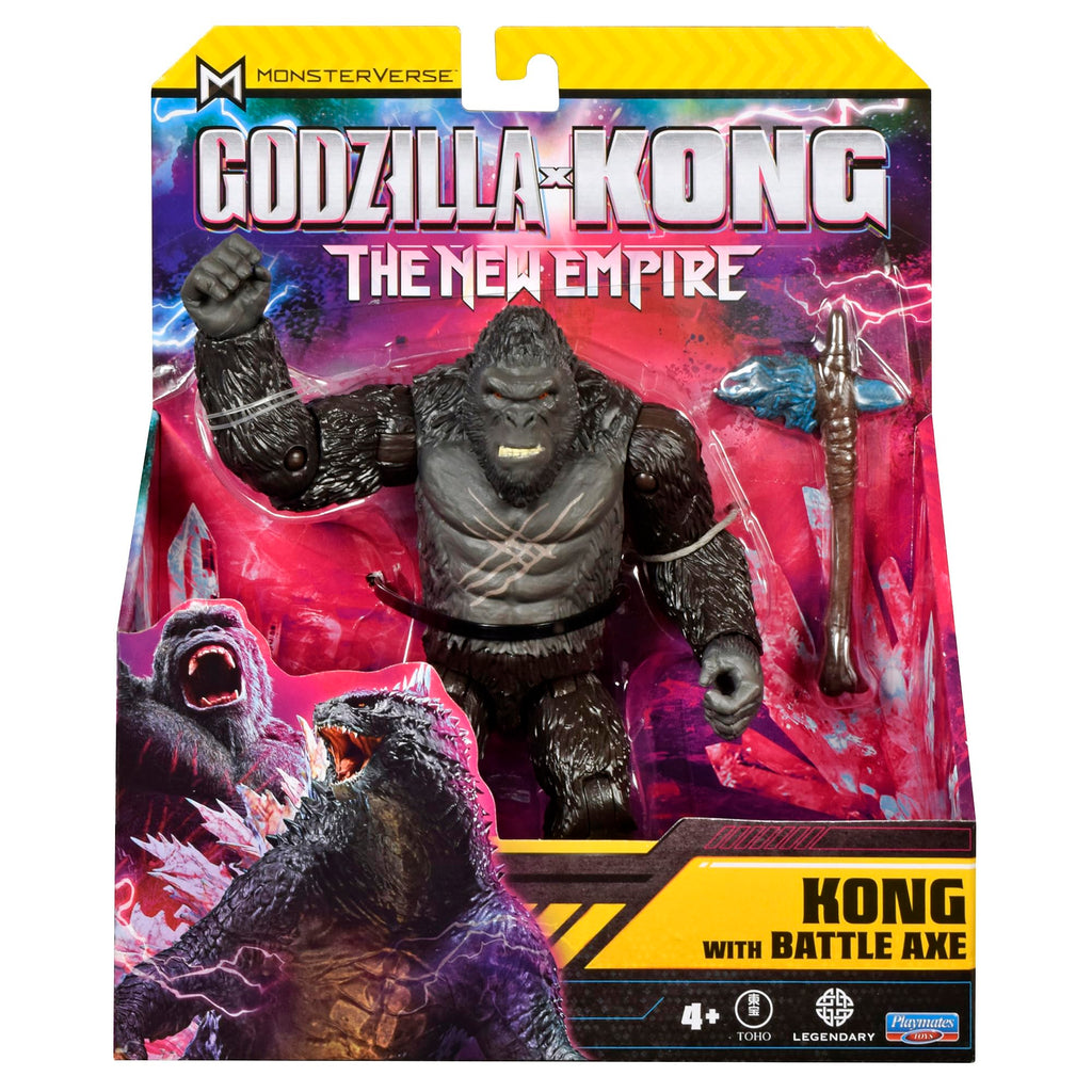MonsterVerse Godzilla x Kong: The New Empire – Action Figure Kong 15 cm con Ascia da Battaglia