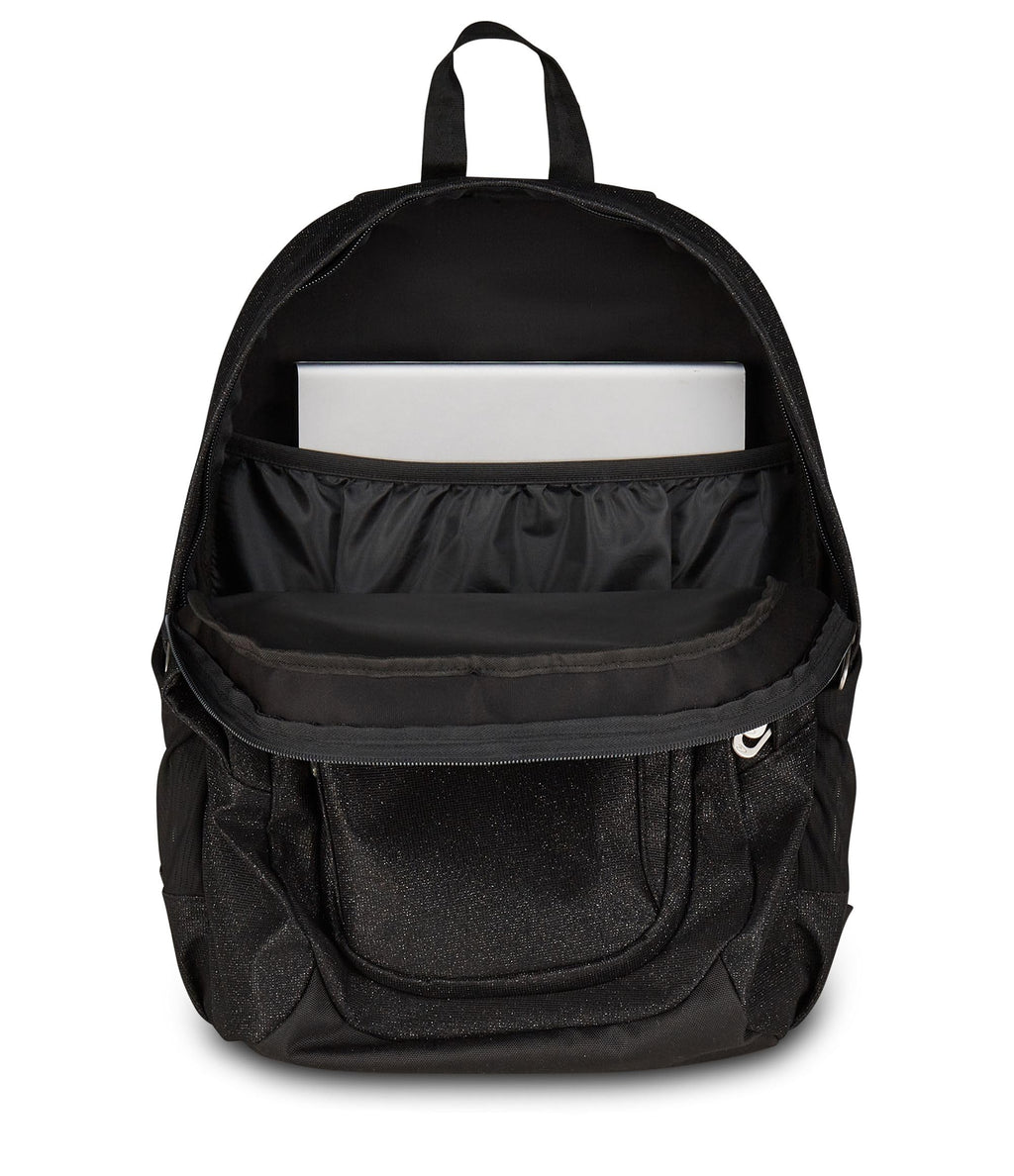 Seven Zaino Tech Shiny Nero – Doppio Scomparto con Tasca PC
