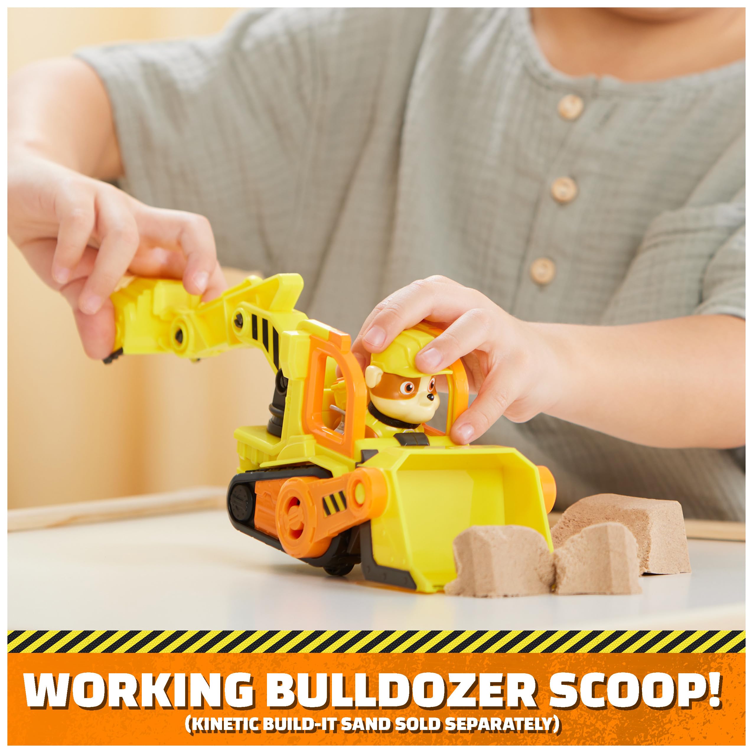 Rubble & Crew – Bulldozer di Rubble con Parti Mobili e Action Figure da Collezione | Dai 3 Anni
