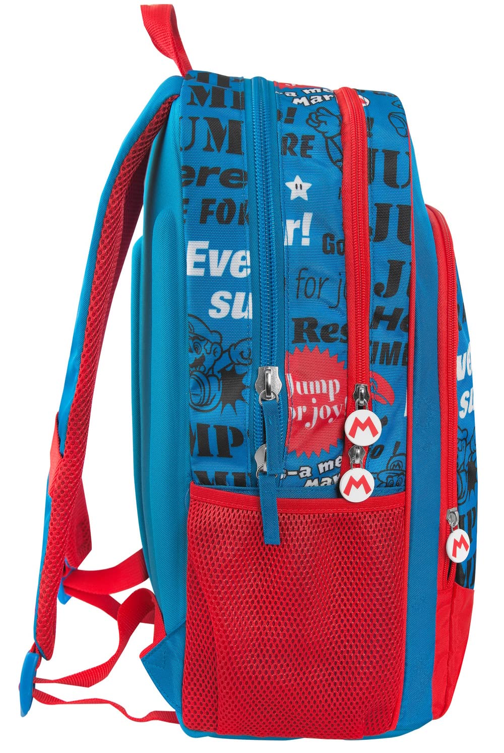 Zaino Trolley Super Mario – Manico e Spallacci Staccabili, 36x23x47 cm | Scuola