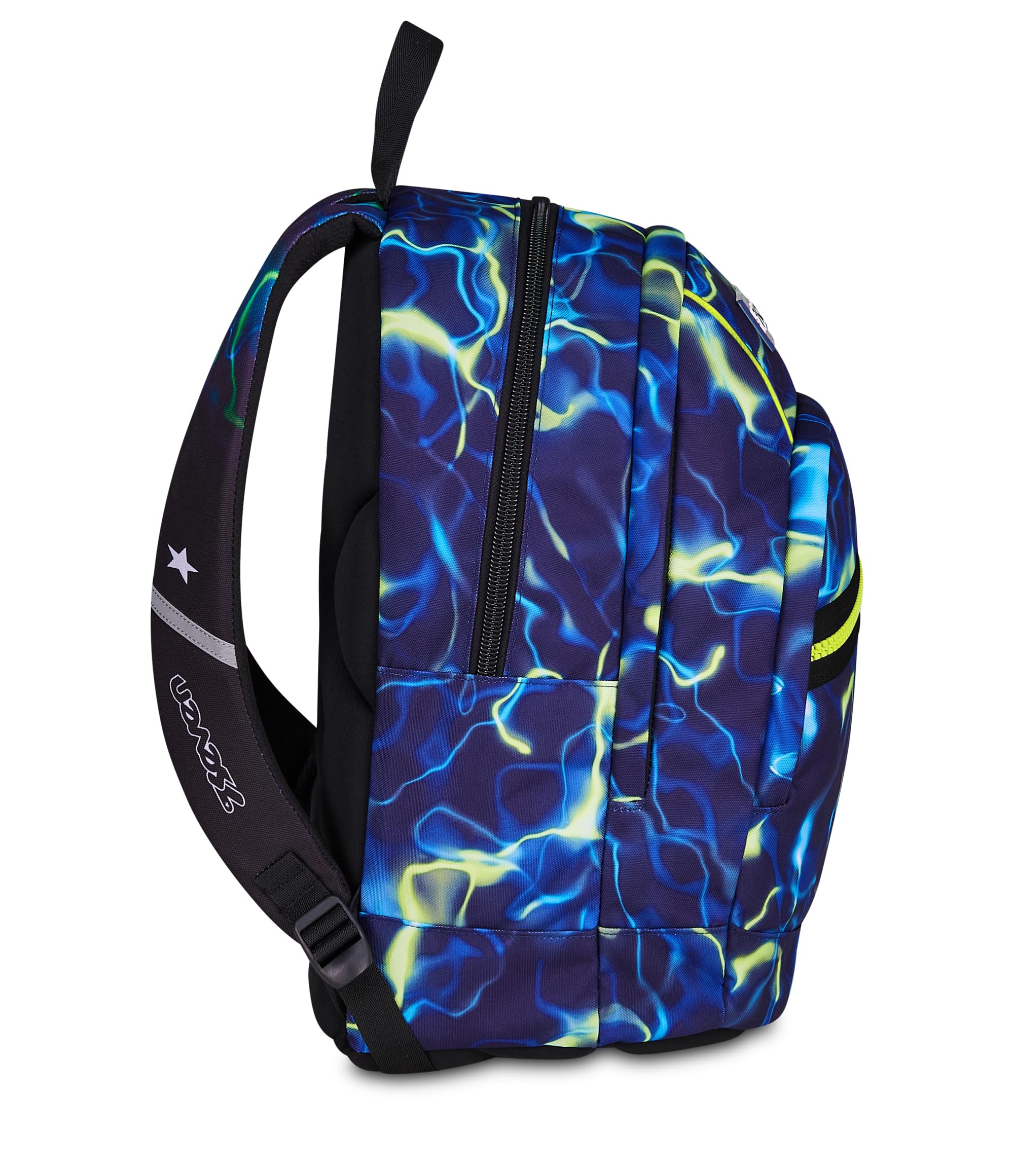 Seven Zaino Dual ElectricVibe Boy Blu 32L – Doppio Scomparto con Tasca PC e Borraccia