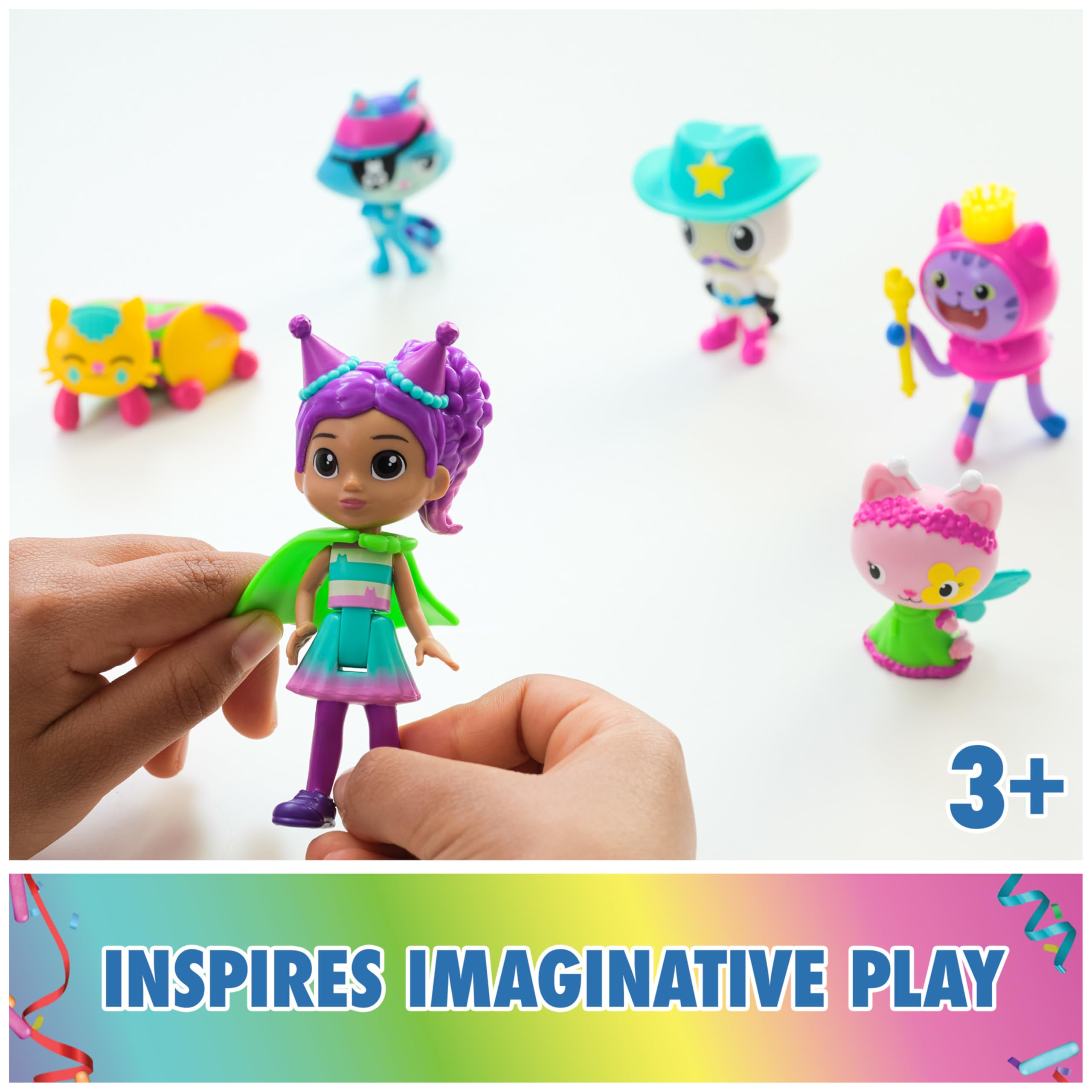 Gabby's Dollhouse Set Festa con Gabby Girl e 5 Gattini a Sorpresa – Dai 3 Anni