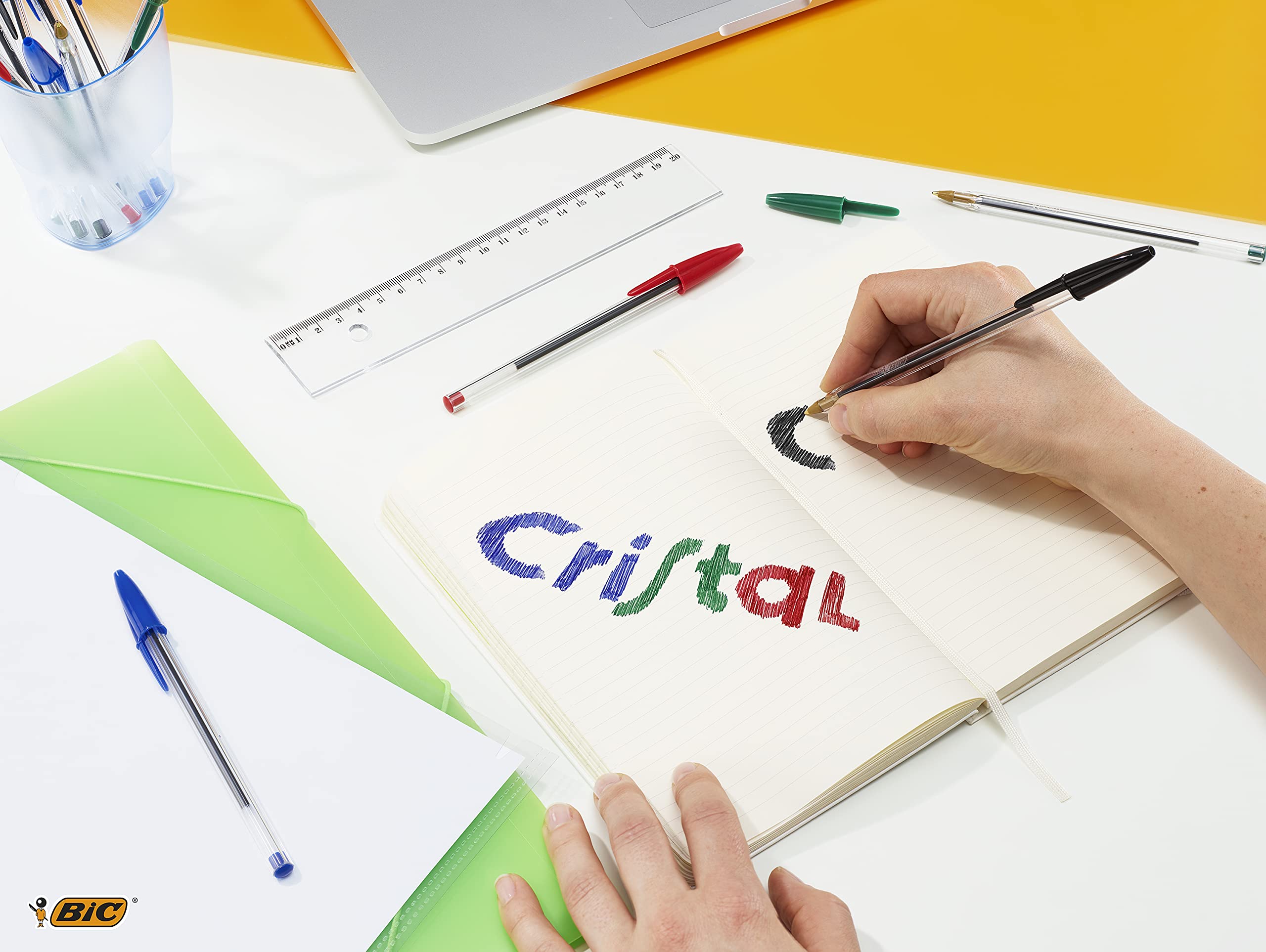 Penne BIC Cristal Original Nere – Punta Media 1.0mm – Confezione da 50