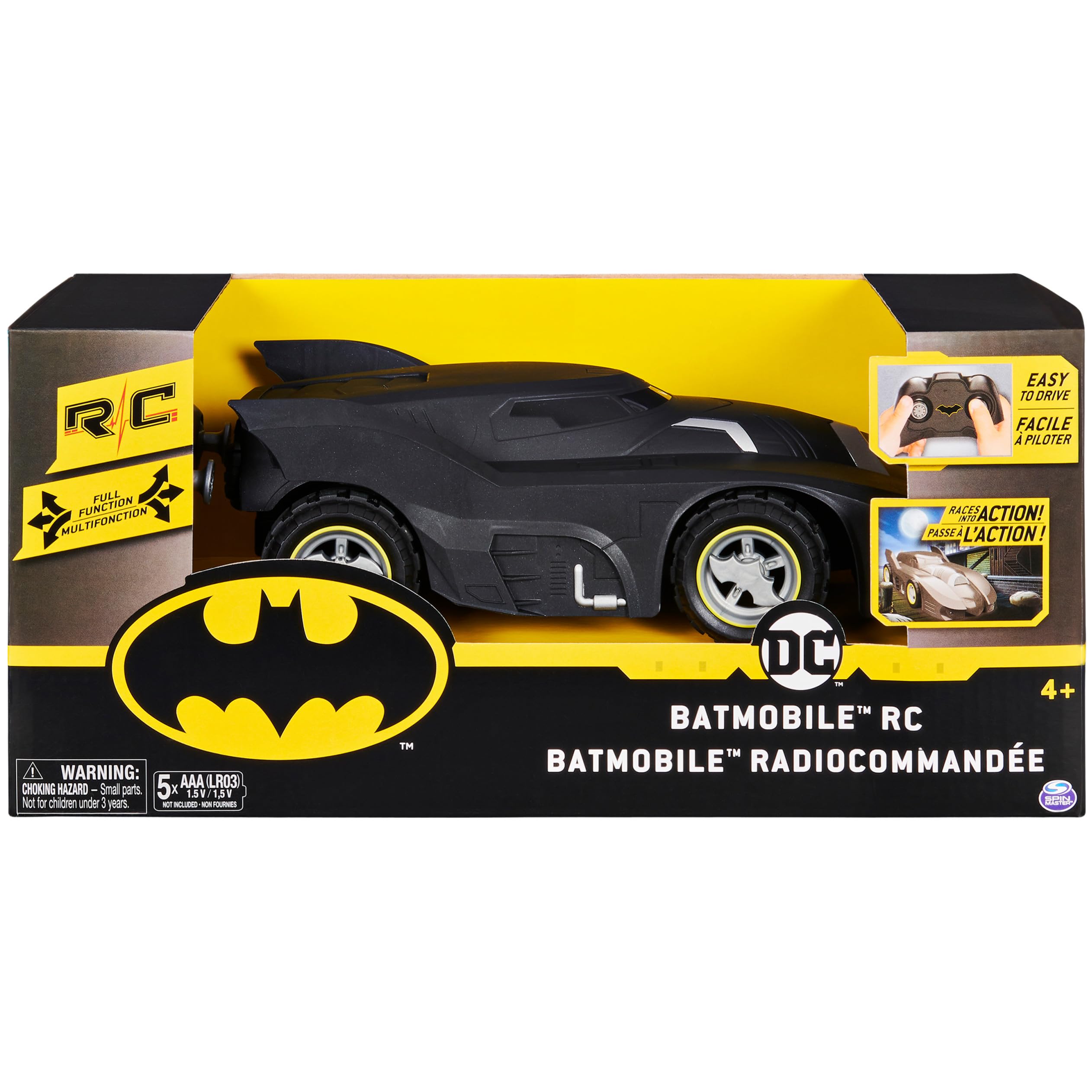 DC Comics Batman Batmobile Radiocomandata Scala 1:20 – Dai 4 Anni