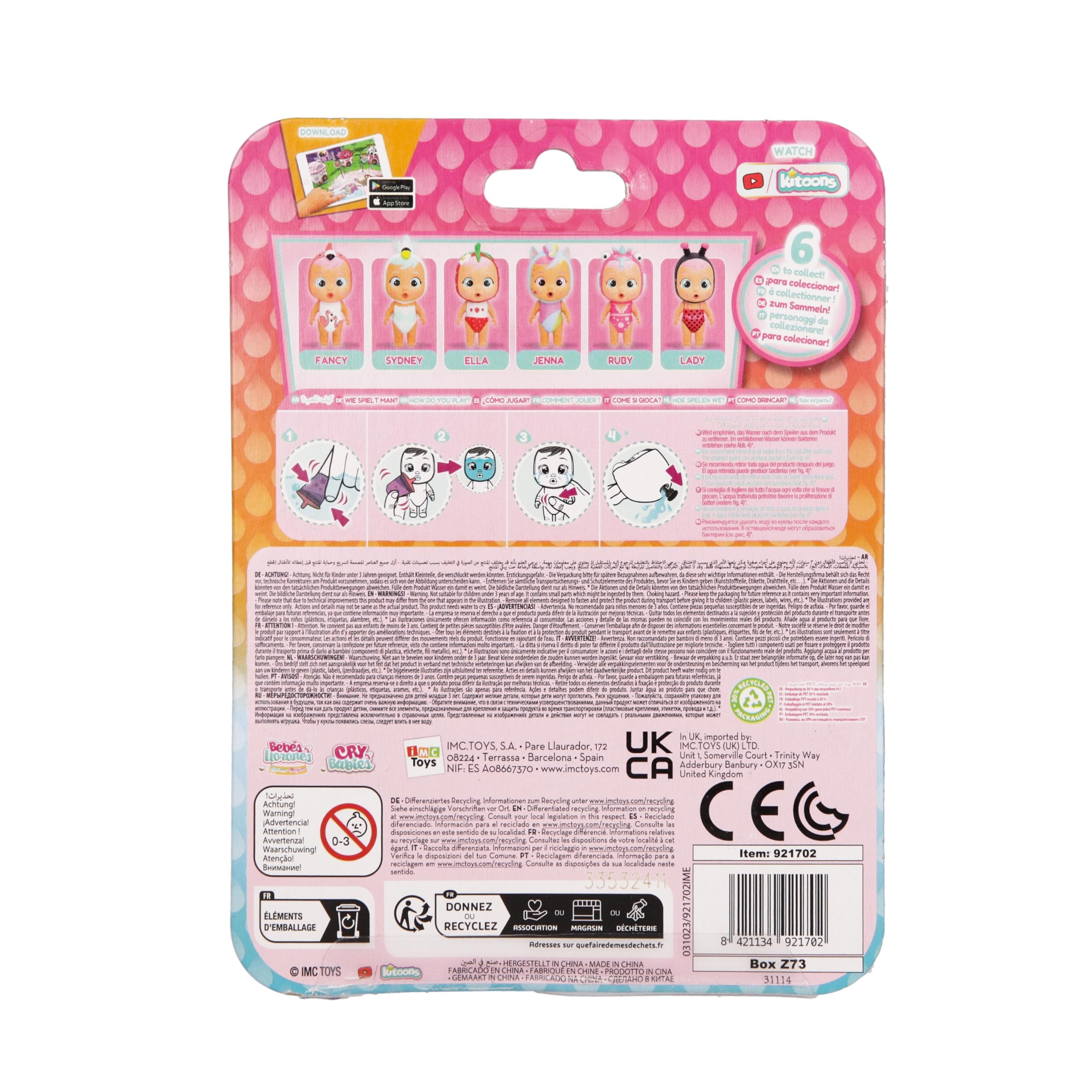 Cry Babies Magic Tears Beach Babies – Ella Da Collezione con Costume, 4 Accessori e Lacrime Vere | Dai 3 Anni