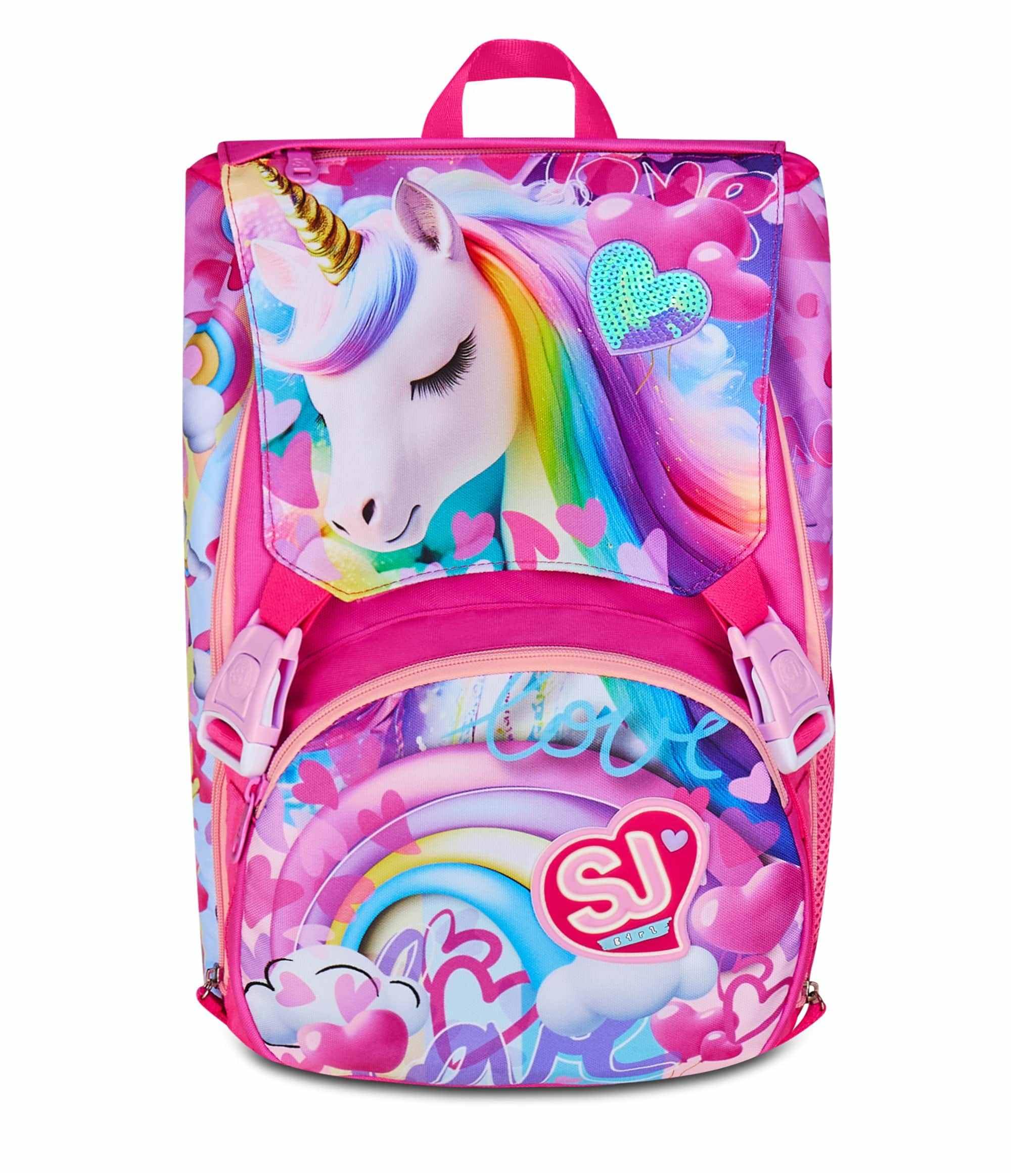 Zaino SJ Gang Estensibile Big Fucsia 24 L – Ali a Scomparsa | Scuola Elementare