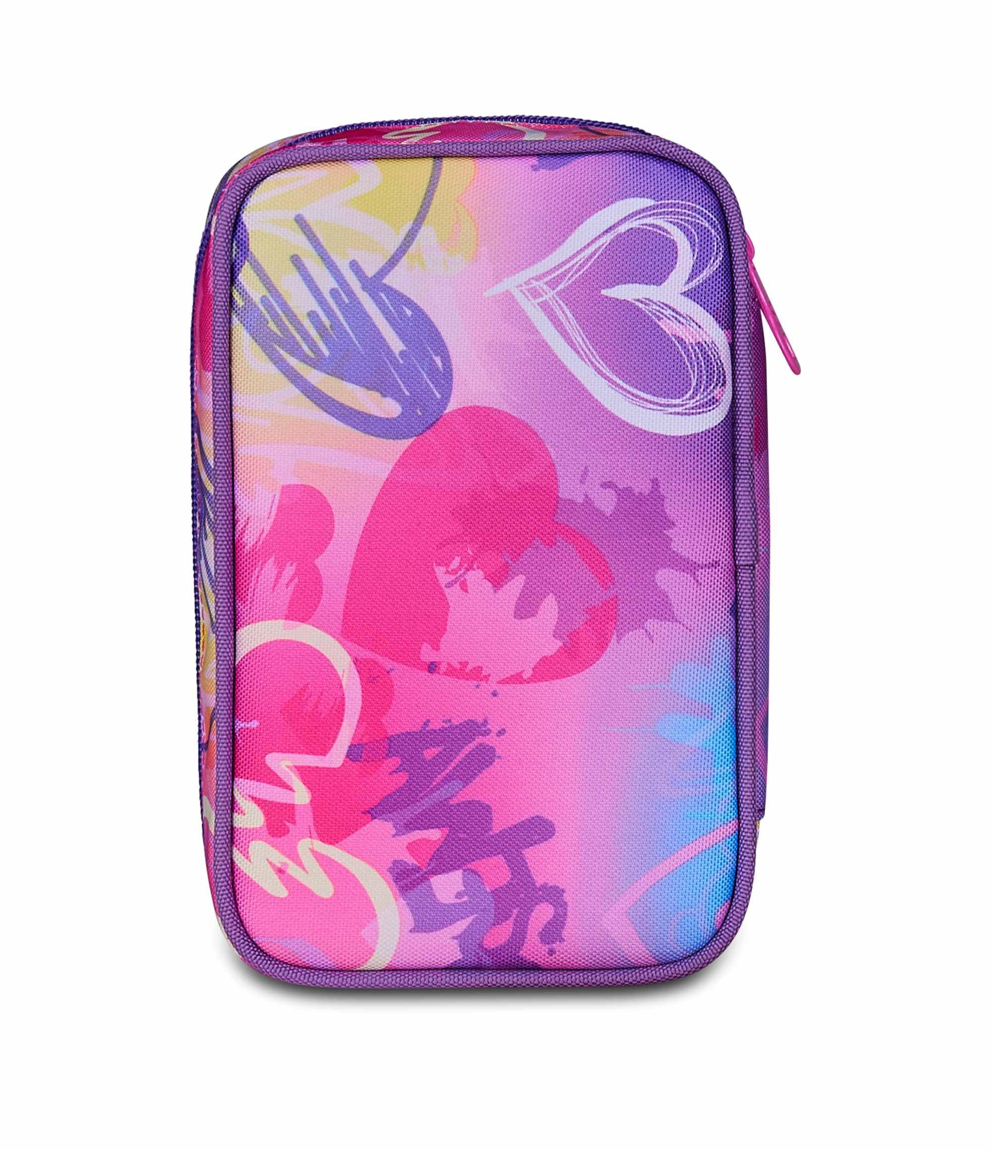 Astuccio SJ Gang Speed Case Rosa – Plance Amovibili, Completo di Penne e Colori | Scuola Elementare