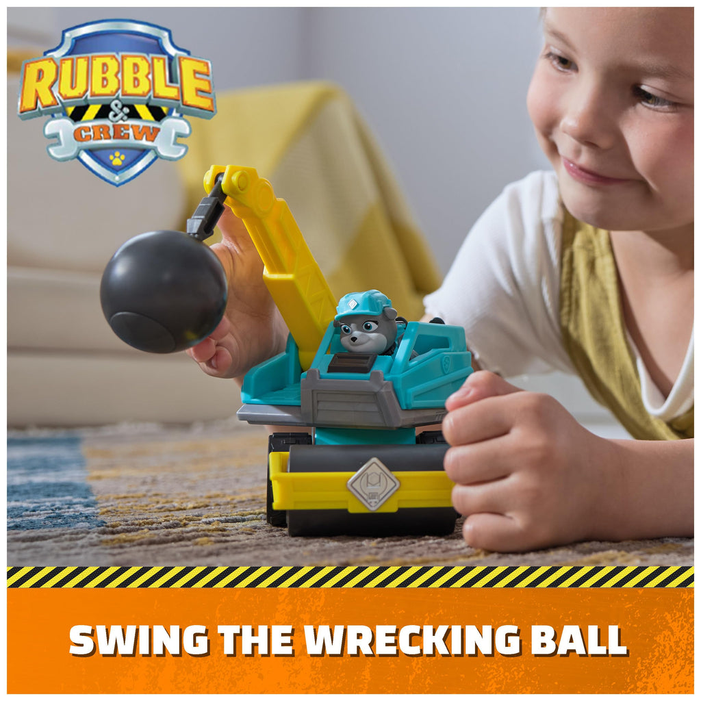 Rubble & Crew Camion Palla da Demolizione di Motor – Con Action Figure e Parti Mobili | Dai 3 Anni