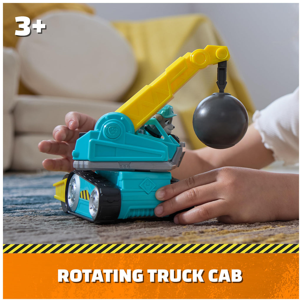 Rubble & Crew Camion Palla da Demolizione di Motor – Con Action Figure e Parti Mobili | Dai 3 Anni
