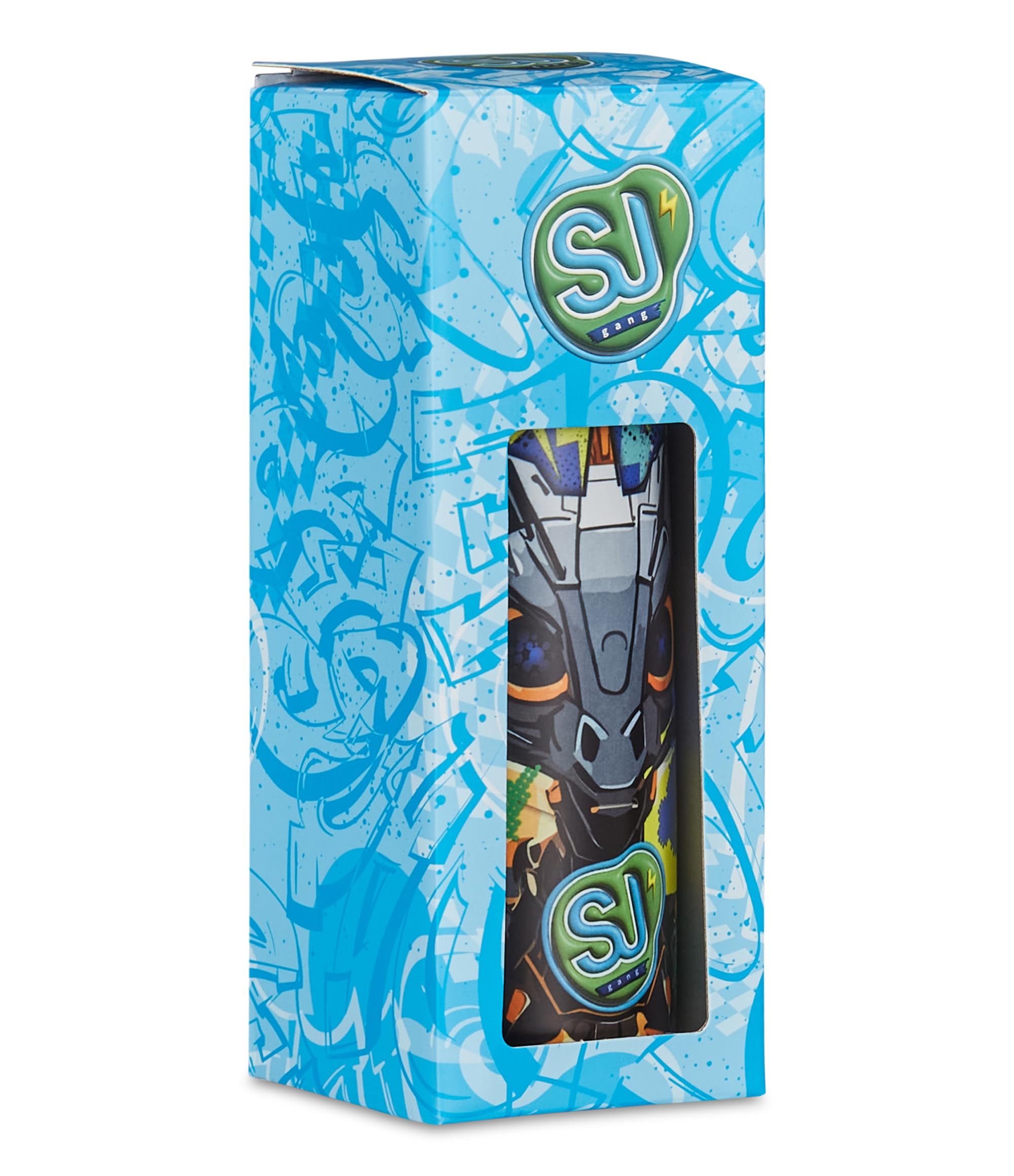 SJ Gang – Borraccia Termica 500 ml Drago Blu | Acciaio Inox BPA Free | Caldo 12h / Freddo 24h | Scuola e Sport