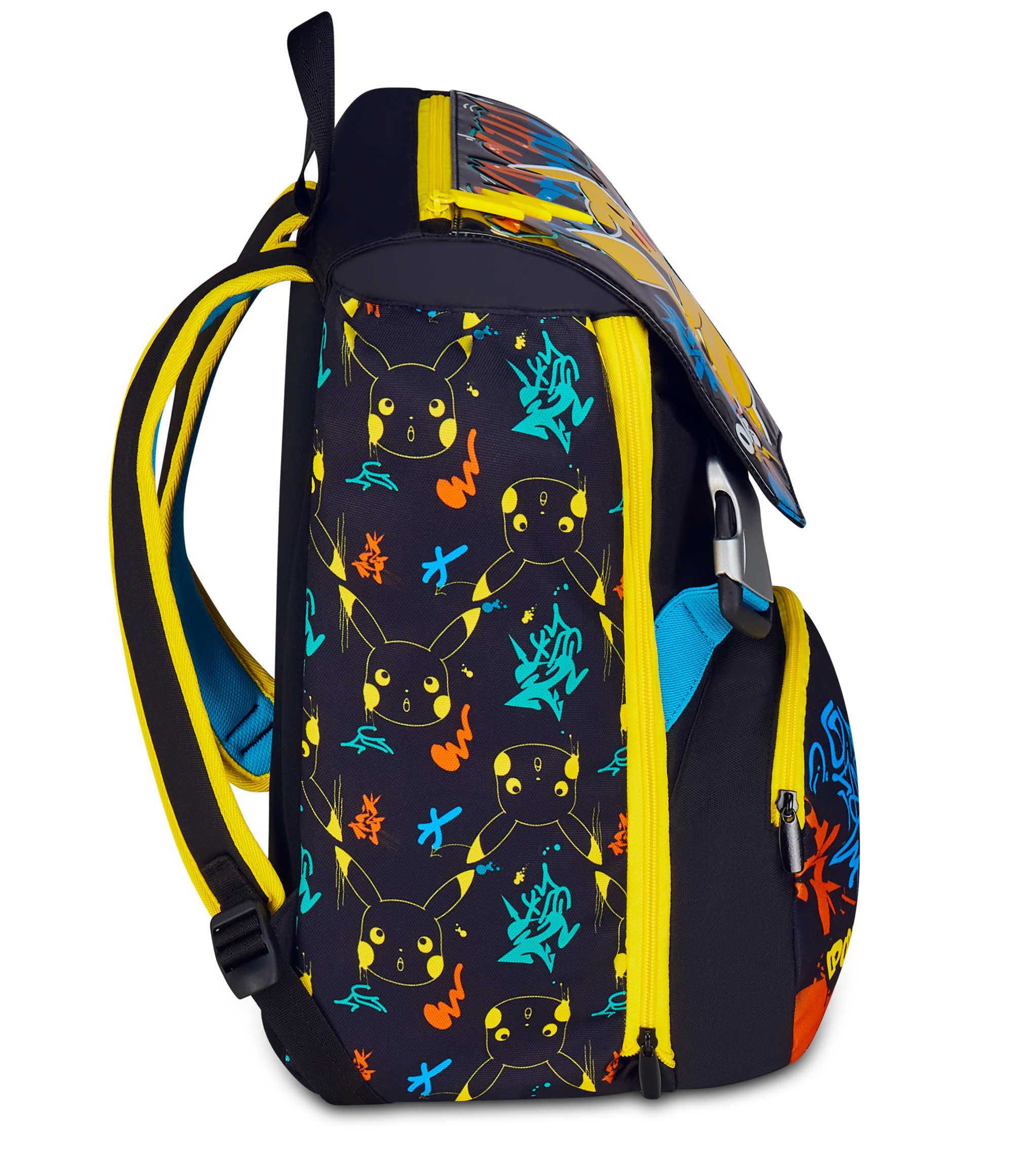 Seven Zaino Pokémon Doppio Scomparto Estensibile Nero – Maxi Capienza