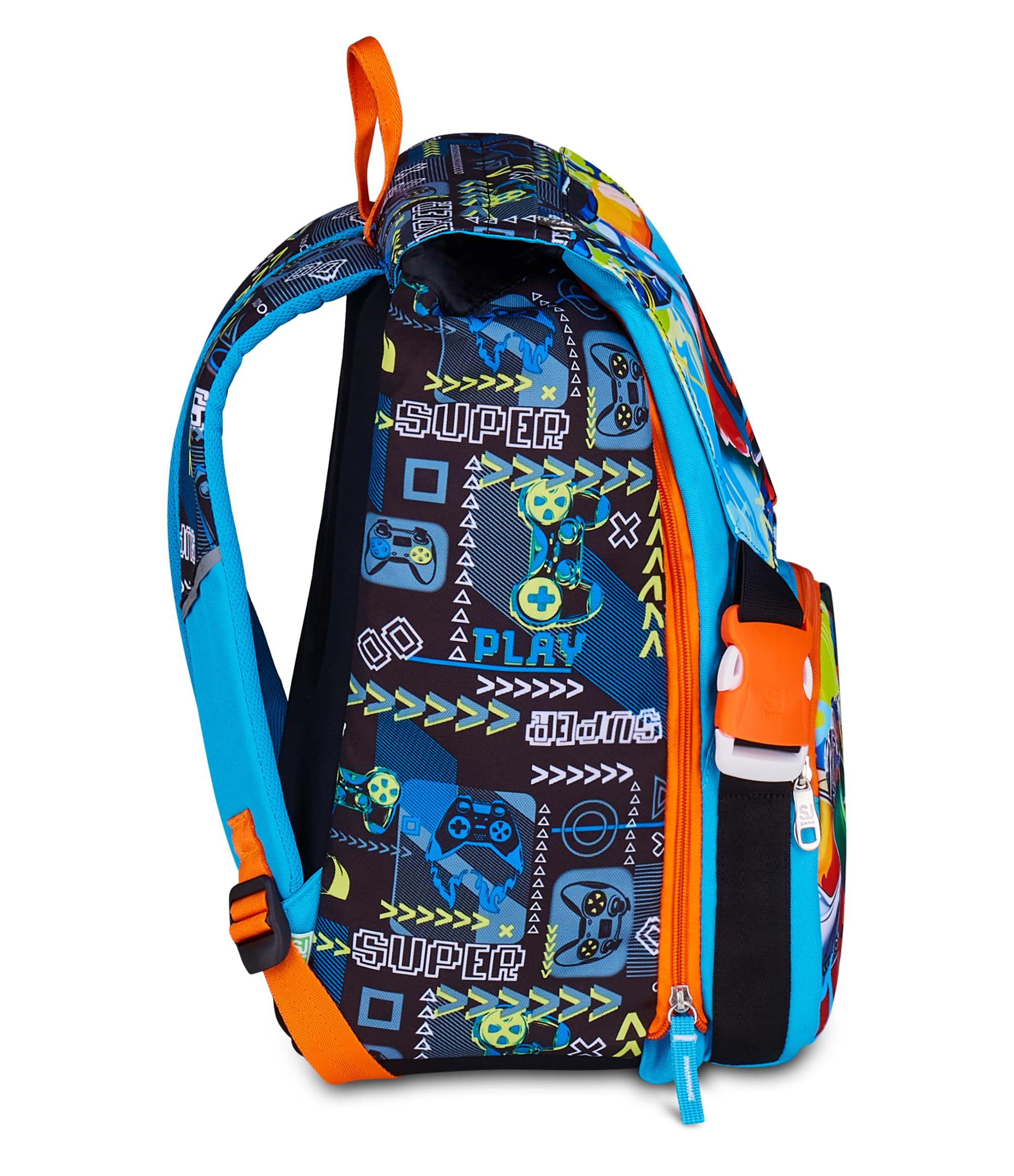 Zaino SJ Gang Doppio Scomparto Blu – Maxi Capienza | Scuola Elementare