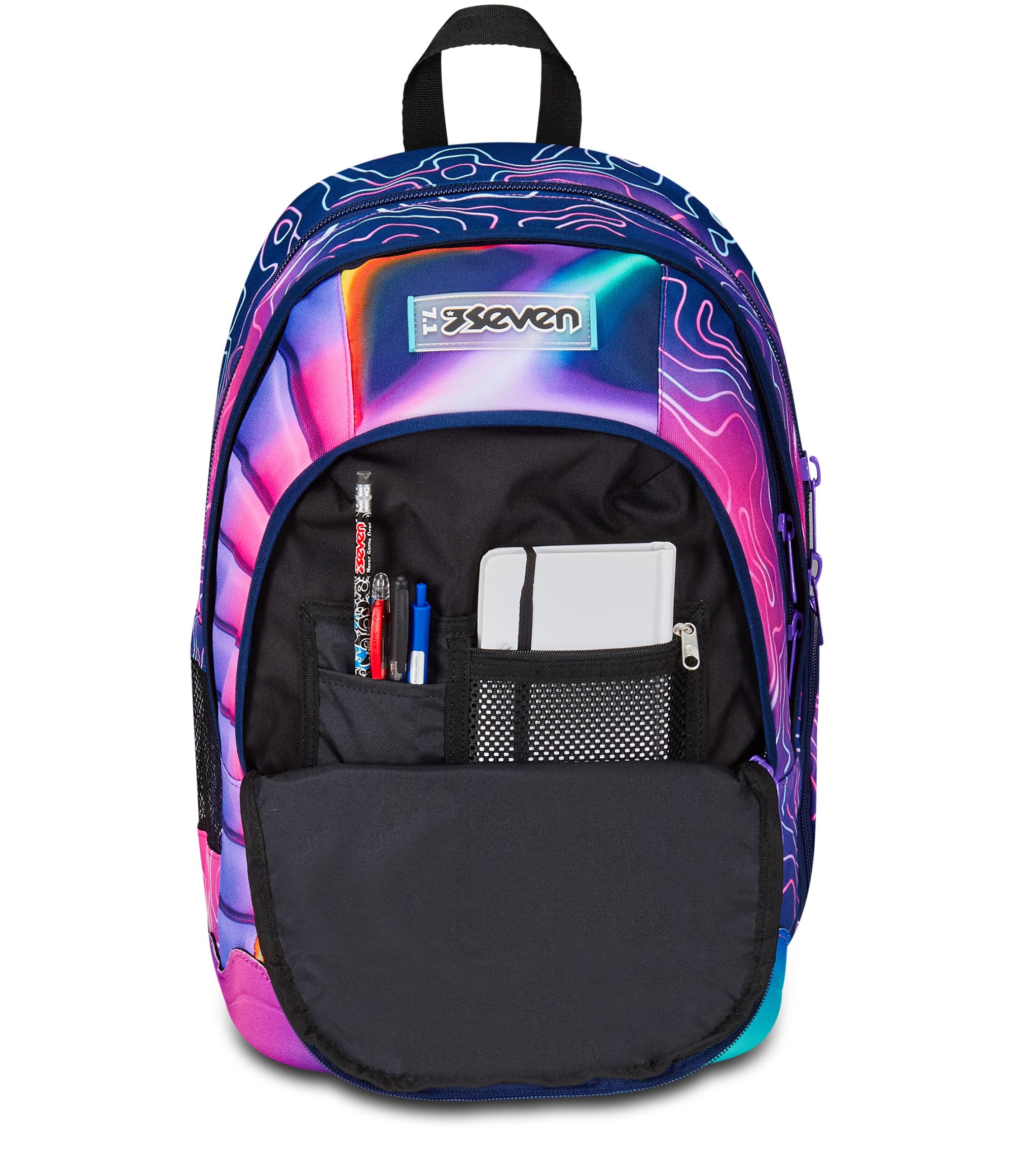 Seven Zaino Dual Rosa Mapset Girl – Doppio Scomparto con Tasca PC/Tablet