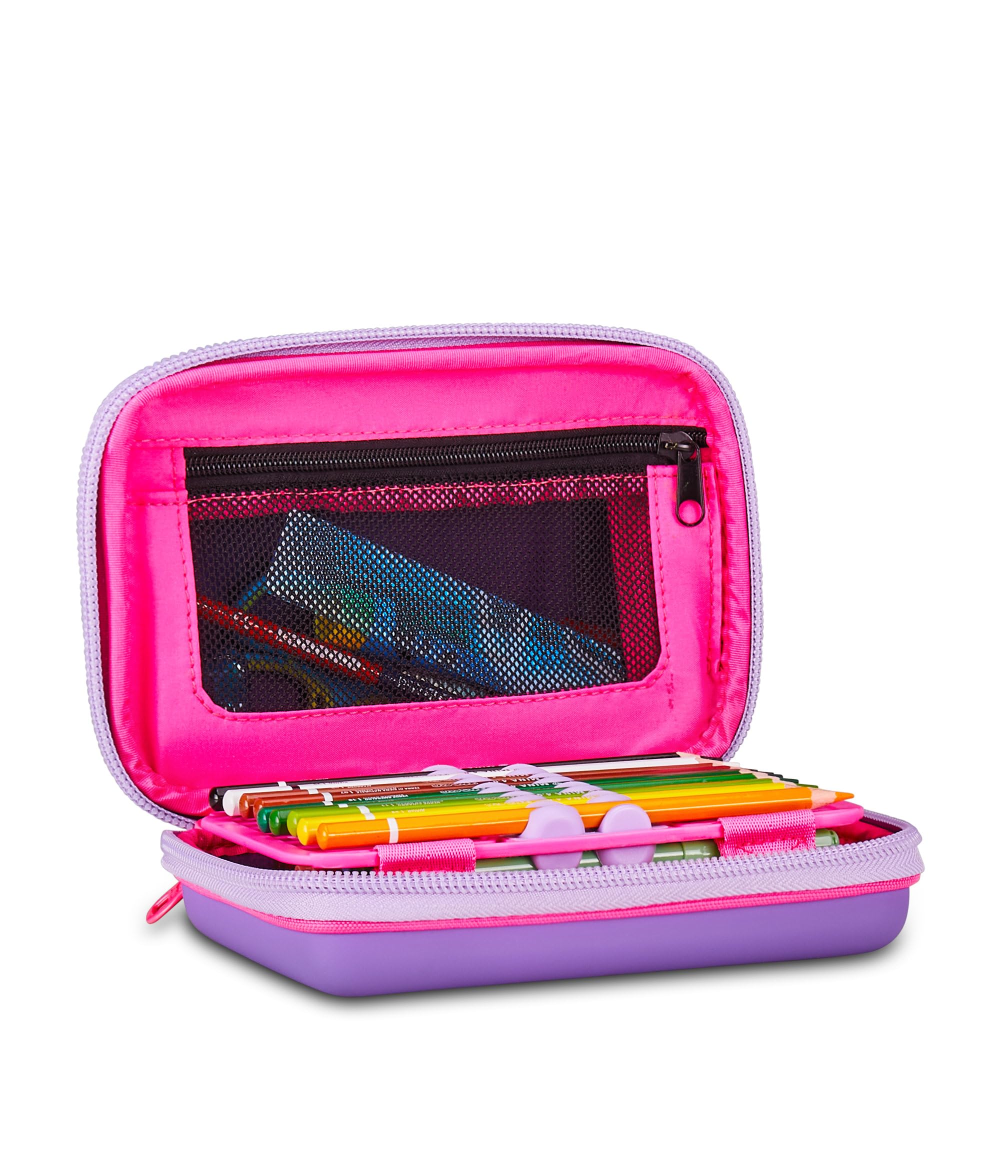 SJ Gang – Astuccio Speed Pad Rosa | Plance Amovibili, 44 Pezzi Completo | Mono Scomparto | Scuola Elementare Bambina