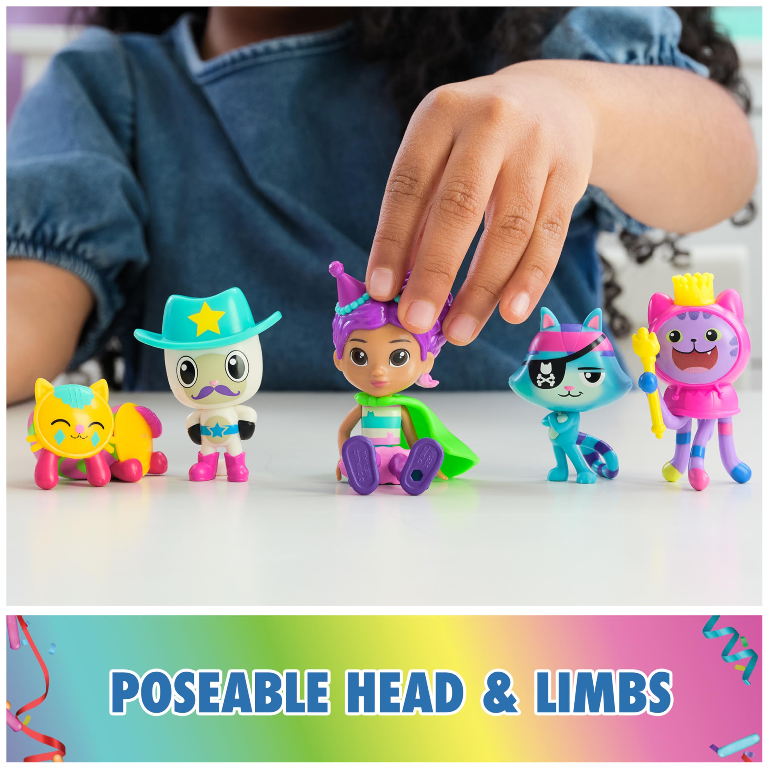 Gabby's Dollhouse Set Festa con Gabby Girl e 5 Gattini a Sorpresa – Dai 3 Anni
