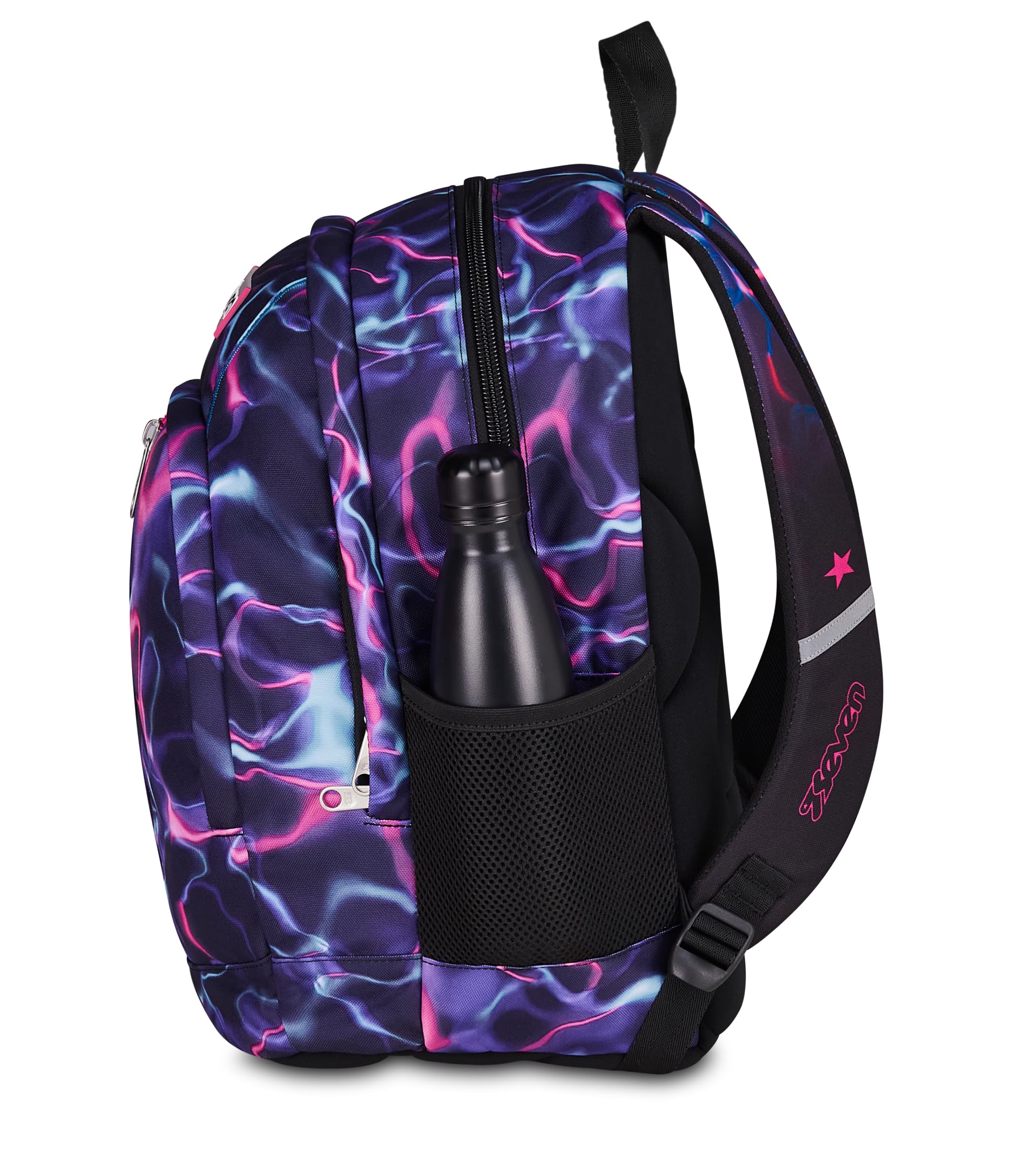 Seven Zaino Dual ElectricVibe Girl Grigio 32L – Doppio Scomparto con Tasca PC e Borraccia