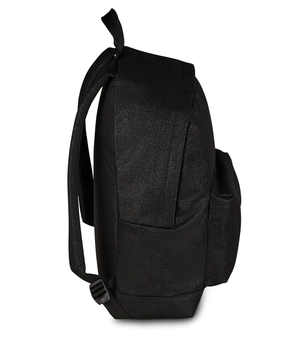 Seven Zaino Americano Shiny Nero Brillantini – Mono Scomparto con Tasca Frontale