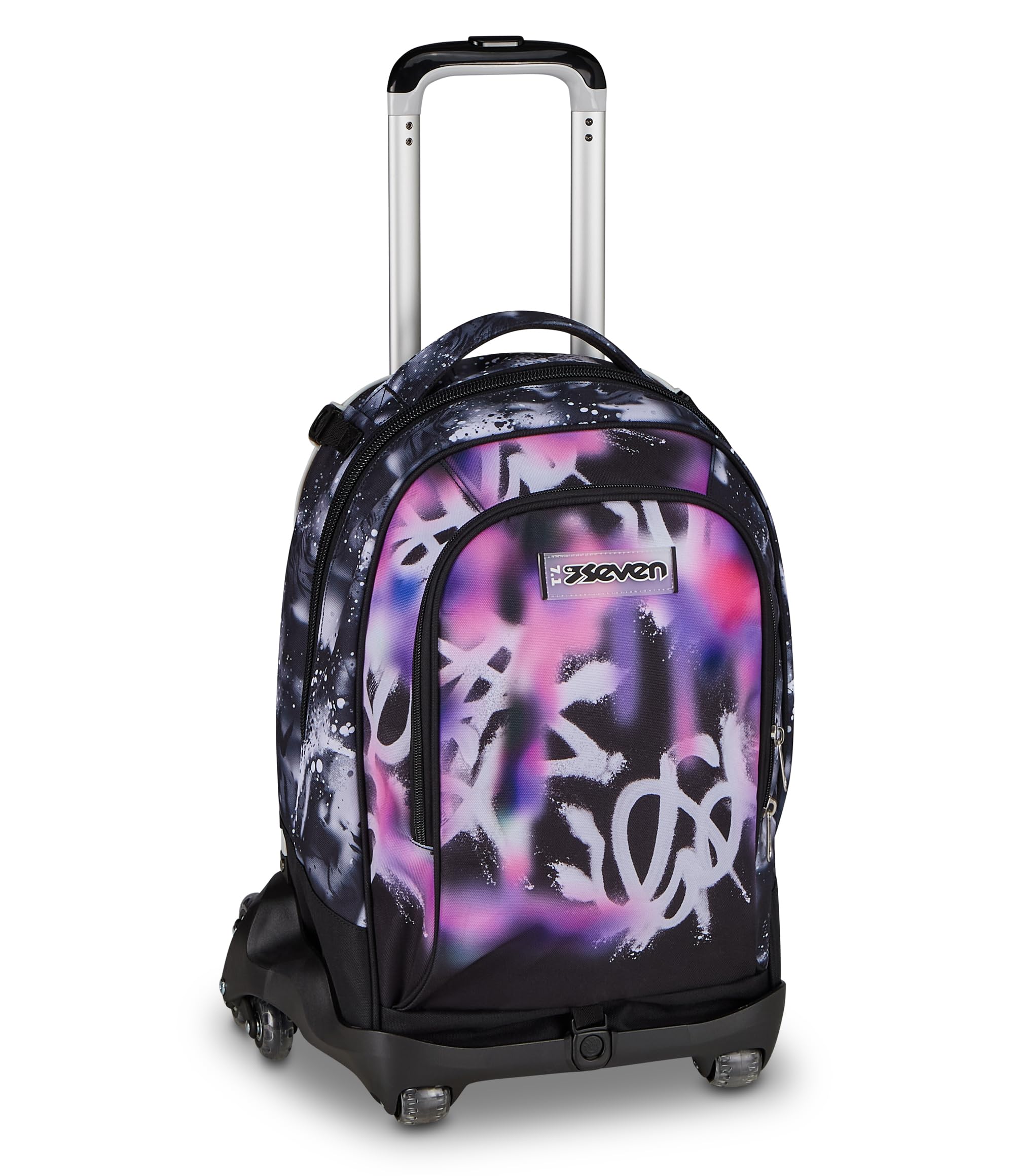 Seven Trolley Jack 8 Ruote Buzzy Note Girl Nero 34L – 3 in 1 Scomponibile