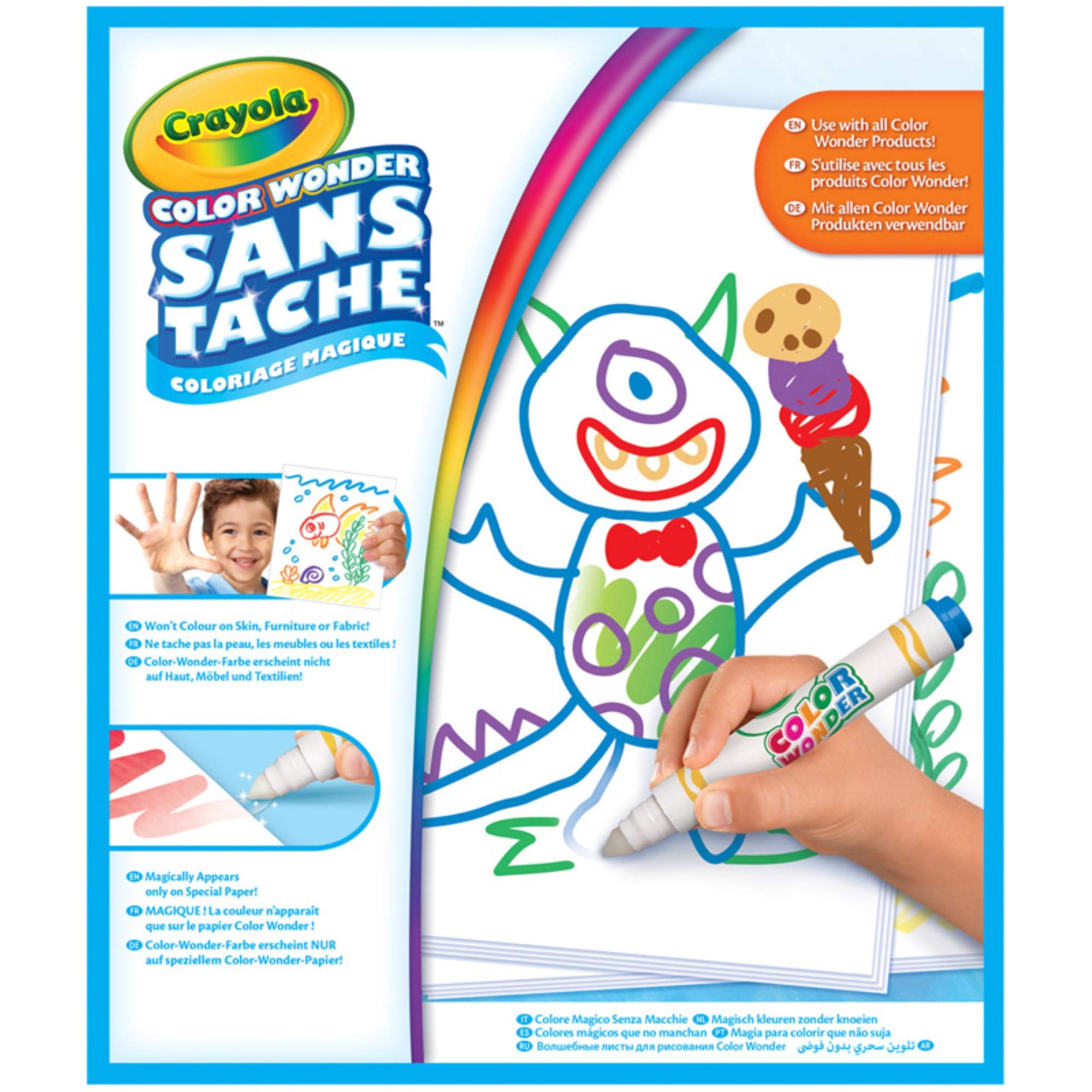 Crayola Color Wonder Fogli da Colorare Multicolore – 30 Fogli
