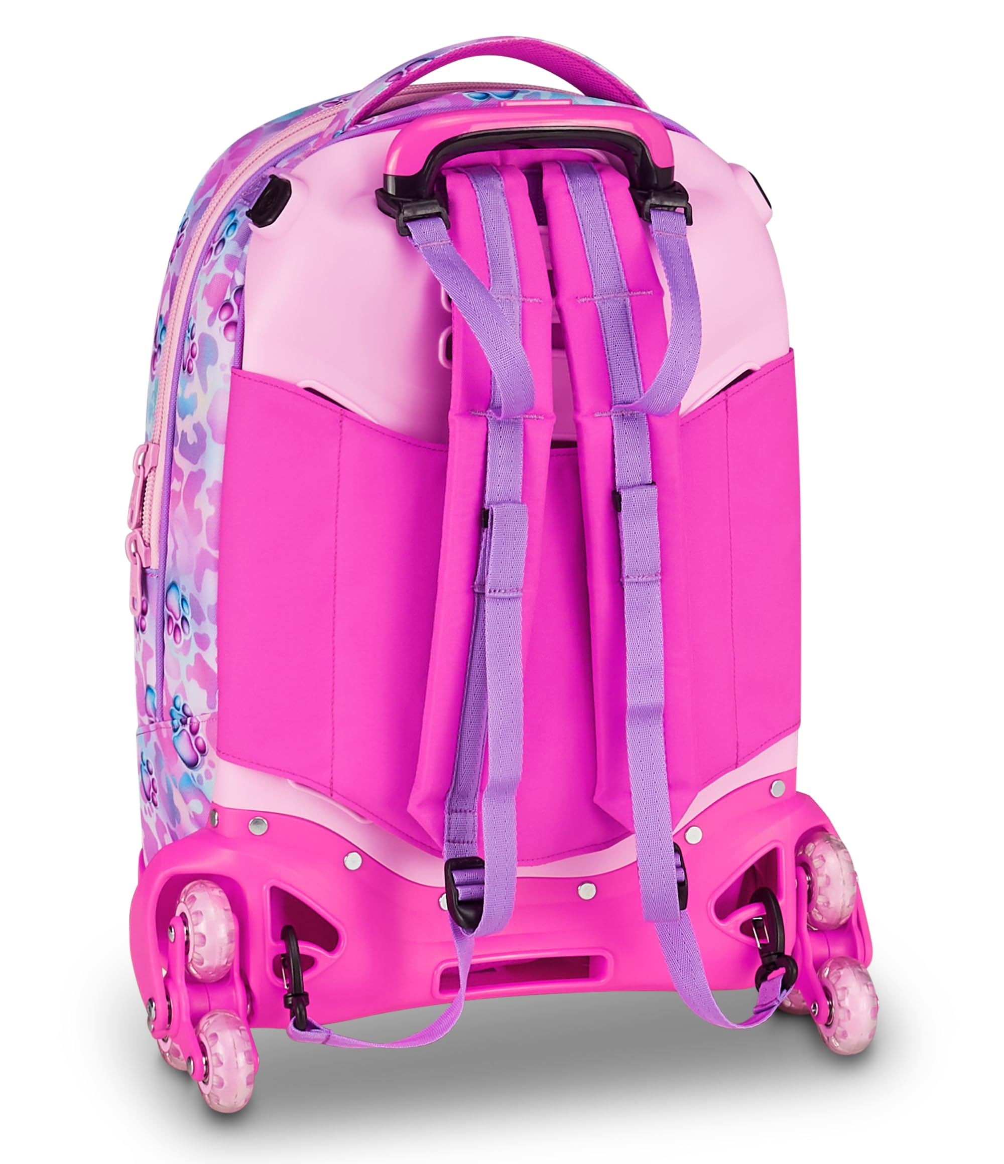 SJ Gang Trolley Jack 8 Ruote Glowcat Rosa 34L – 3 in 1 Scomponibile