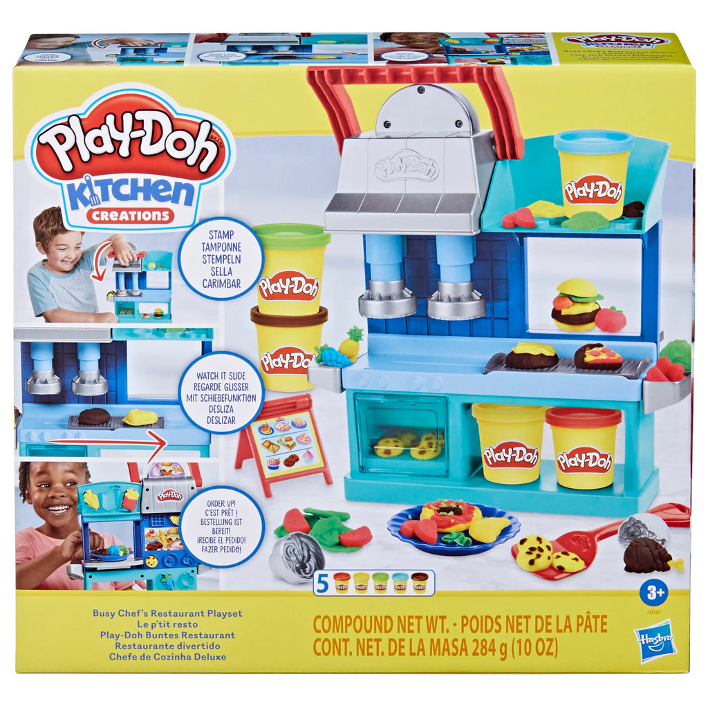 Play-Doh Kitchen Creations Ristorante dello Chef Playset – Dai 3 Anni