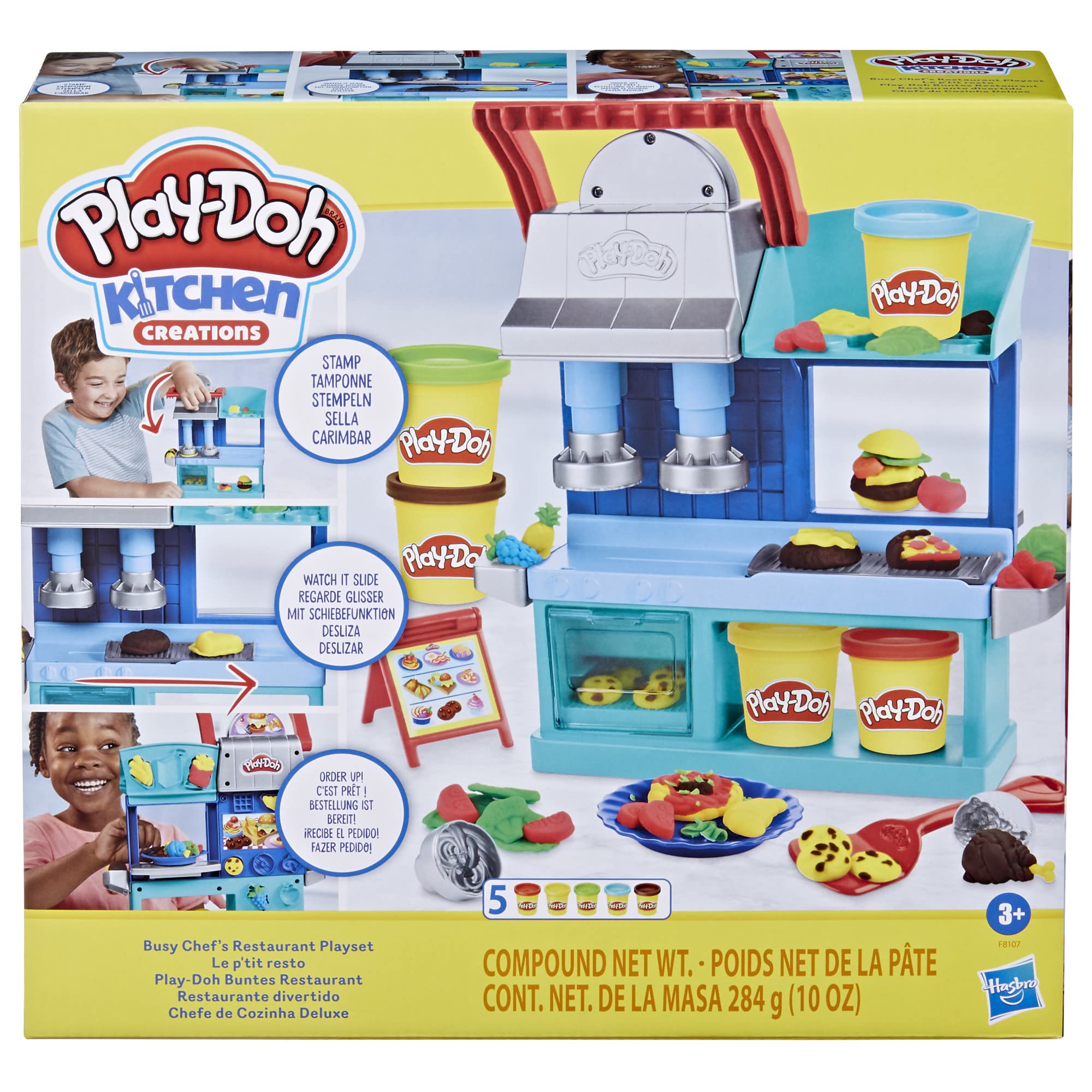 Play-Doh Kitchen Creations Ristorante dello Chef Playset – Dai 3 Anni
