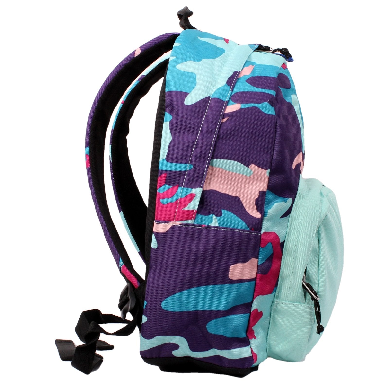 Invicta Zaino Scuola Ollie Pack – Camouflage Rosa Viola Azzurro Rosso