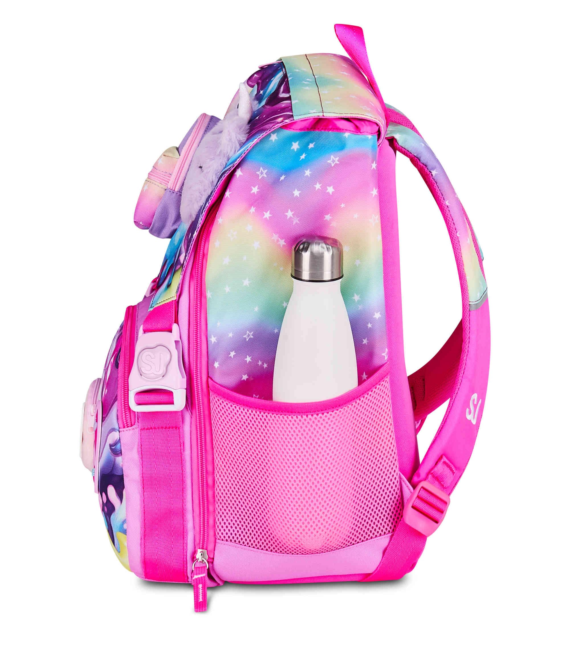 SJ Gang Zaino Estensibile Soft Pouch Girl Multicolore 24L – Unicorno Morbido