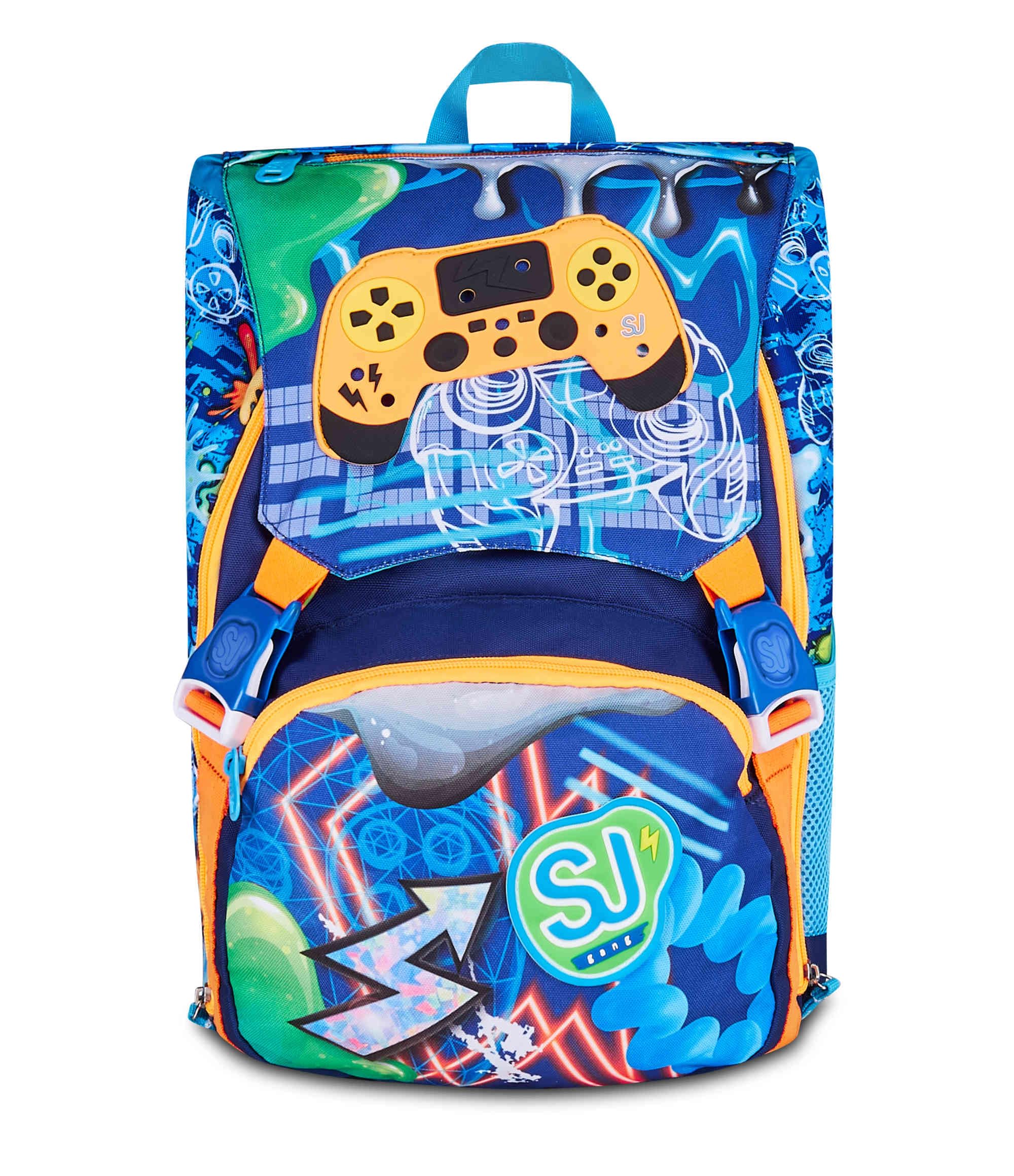 SJ Gang Zaino Estensibile Joyful Pins Boy Blu 24L – Pins Amovibili