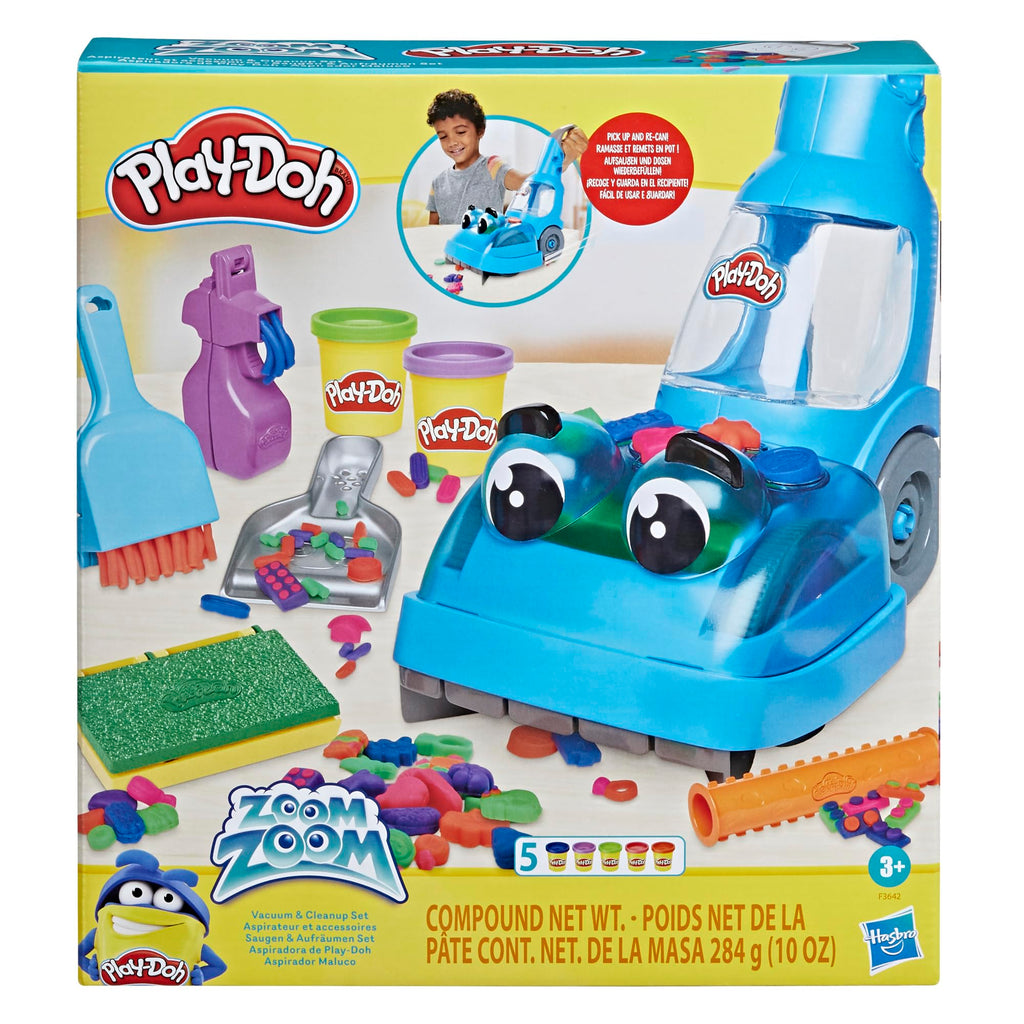 Play-Doh Aspirapolvere e Accessori con 5 Vasetti di Pasta Modellabile