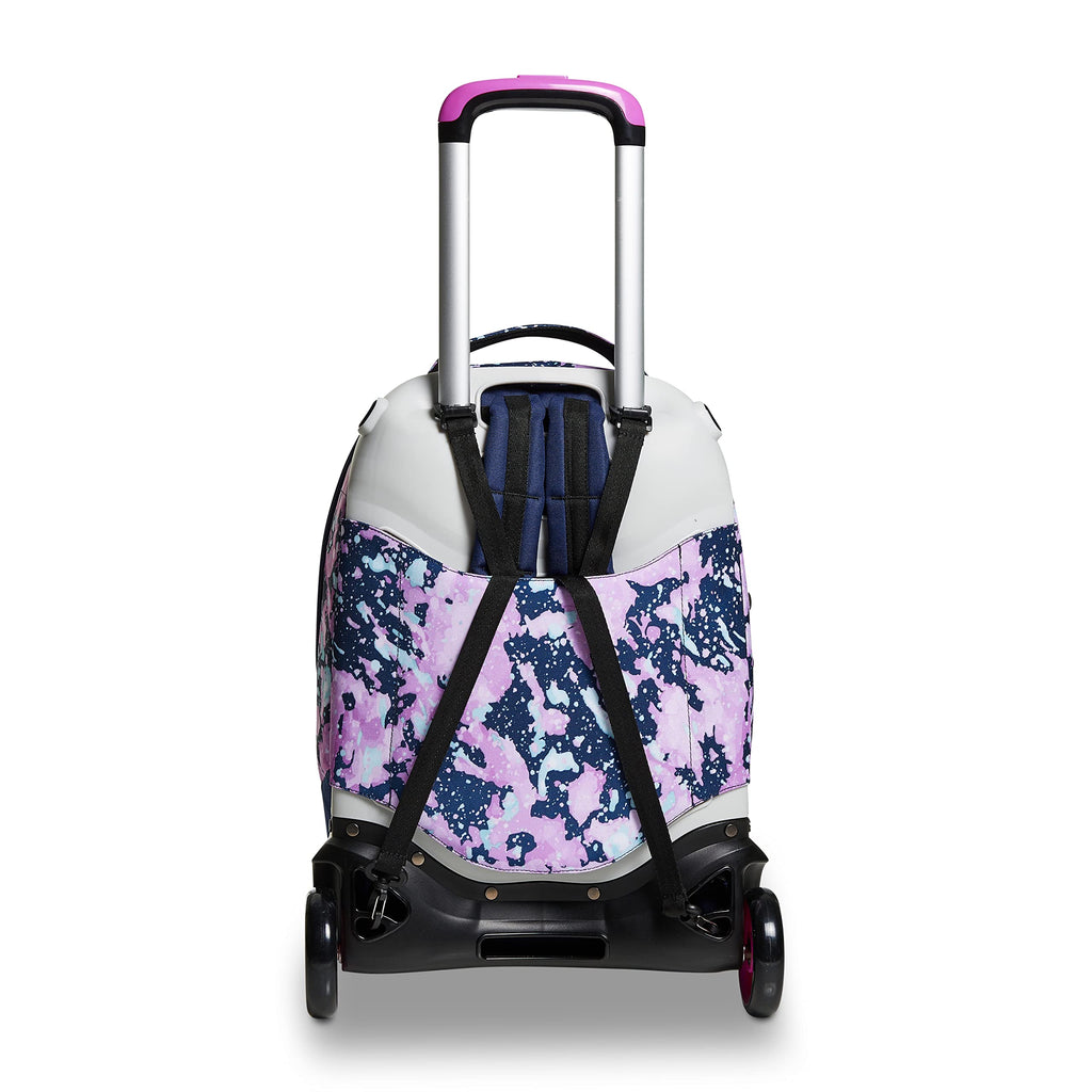 Seven Trolley Scuola Jack 2 Ruote DrawingPin Girl – Rosa-blu