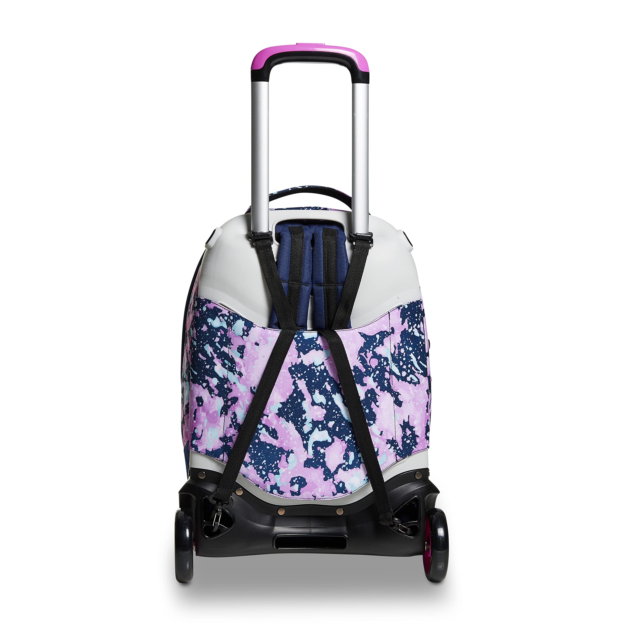 Seven Trolley Scuola Jack 2 Ruote DrawingPin Girl – Rosa-blu