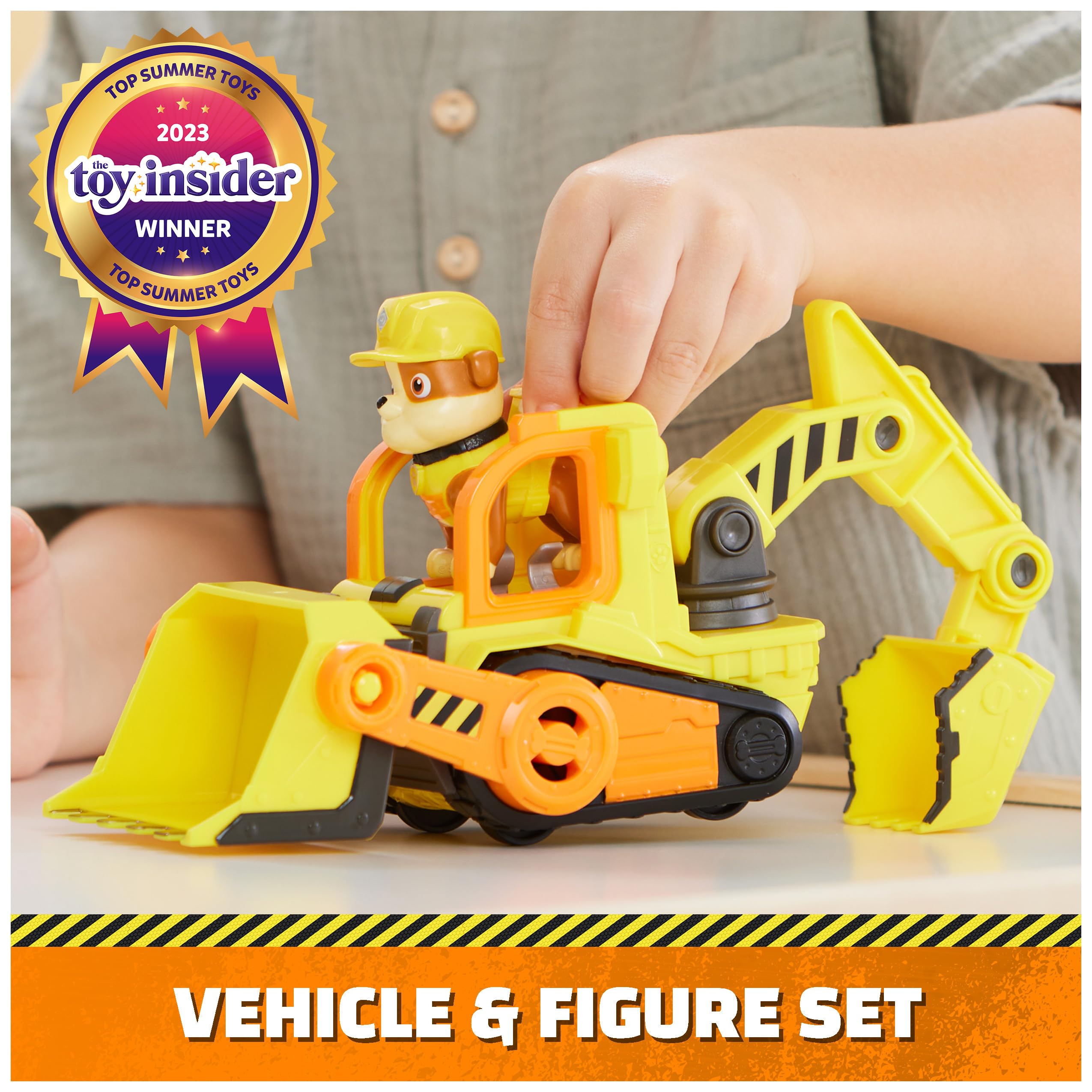 Rubble & Crew – Bulldozer di Rubble con Parti Mobili e Action Figure da Collezione | Dai 3 Anni