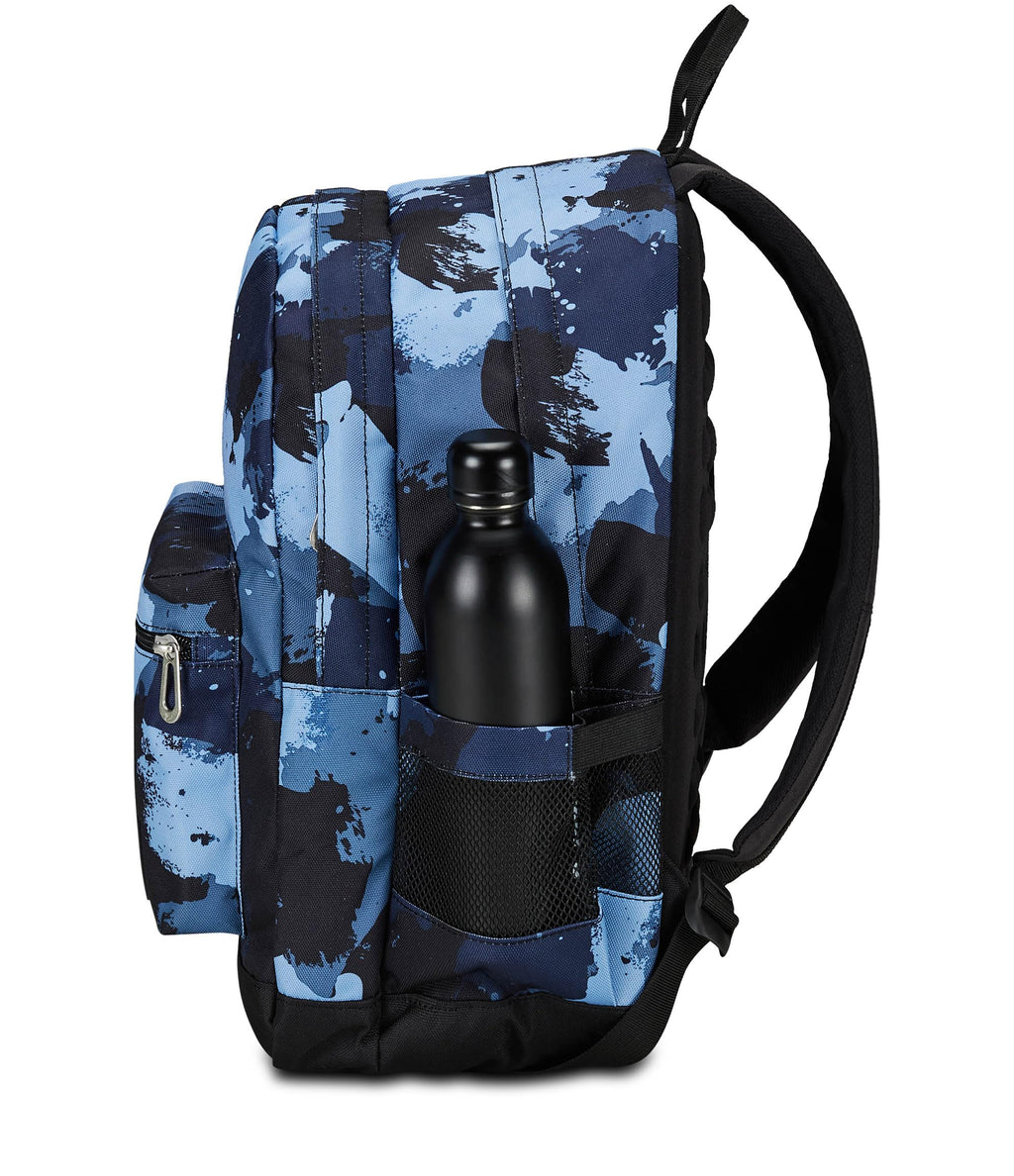 Seven Zaino Pro XXL The Double Blu Nero – Doppio Scomparto con Auricolari Wireless LED