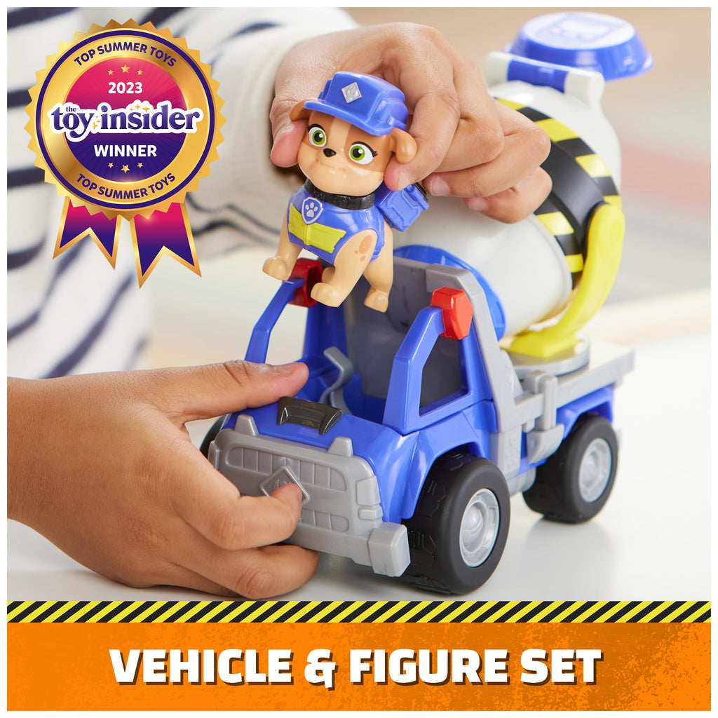 Rubble & Crew Betoniera di Mix con Action Figure e Parti Mobili – Dai 3 Anni