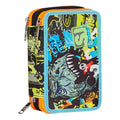 Astuccio SJ Gang Squalo 3 Scomparti – Multicolore, Completo con 45 Pezzi